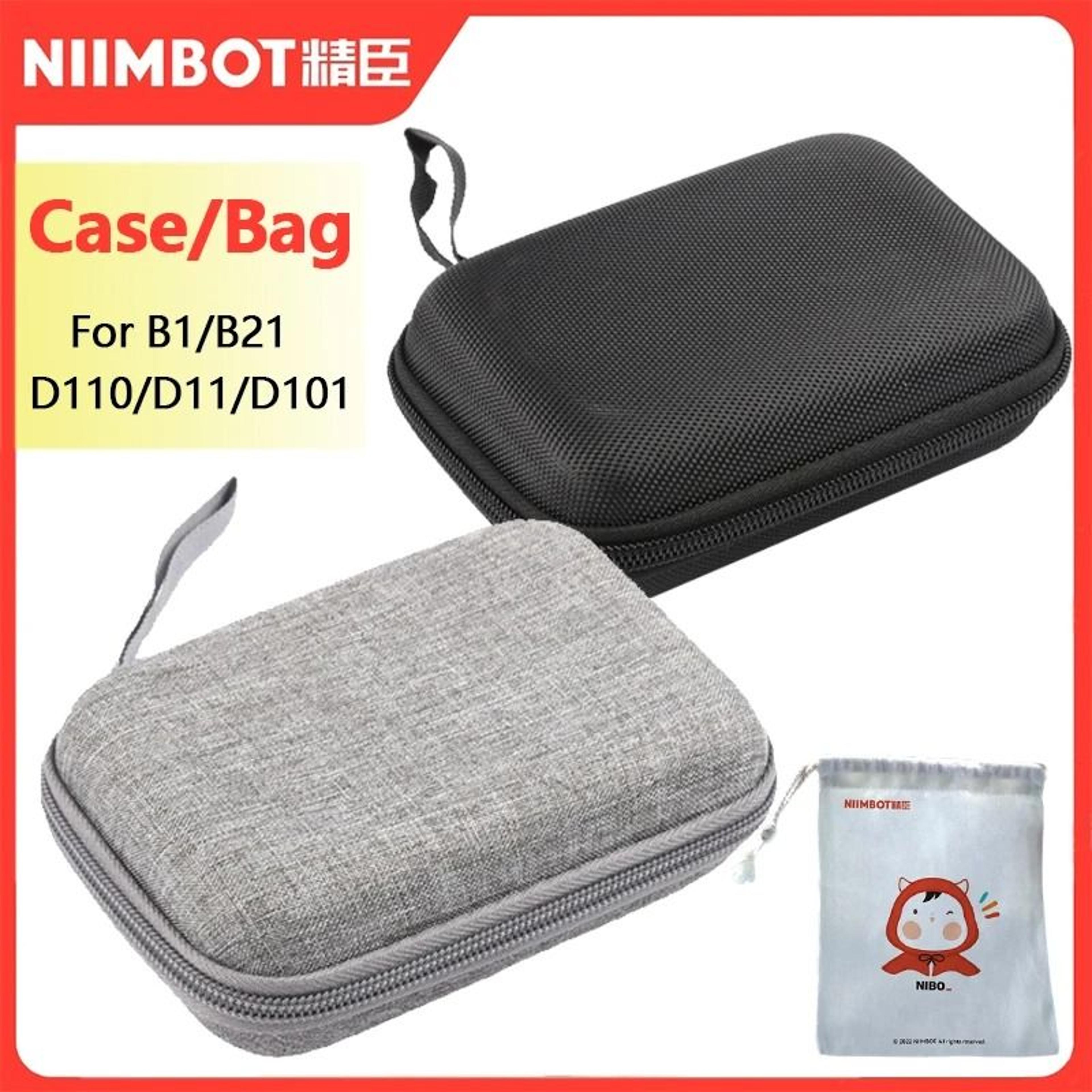 niimbot official protective hard shell travel storage case bag for d11 & d110 mini portable label printers