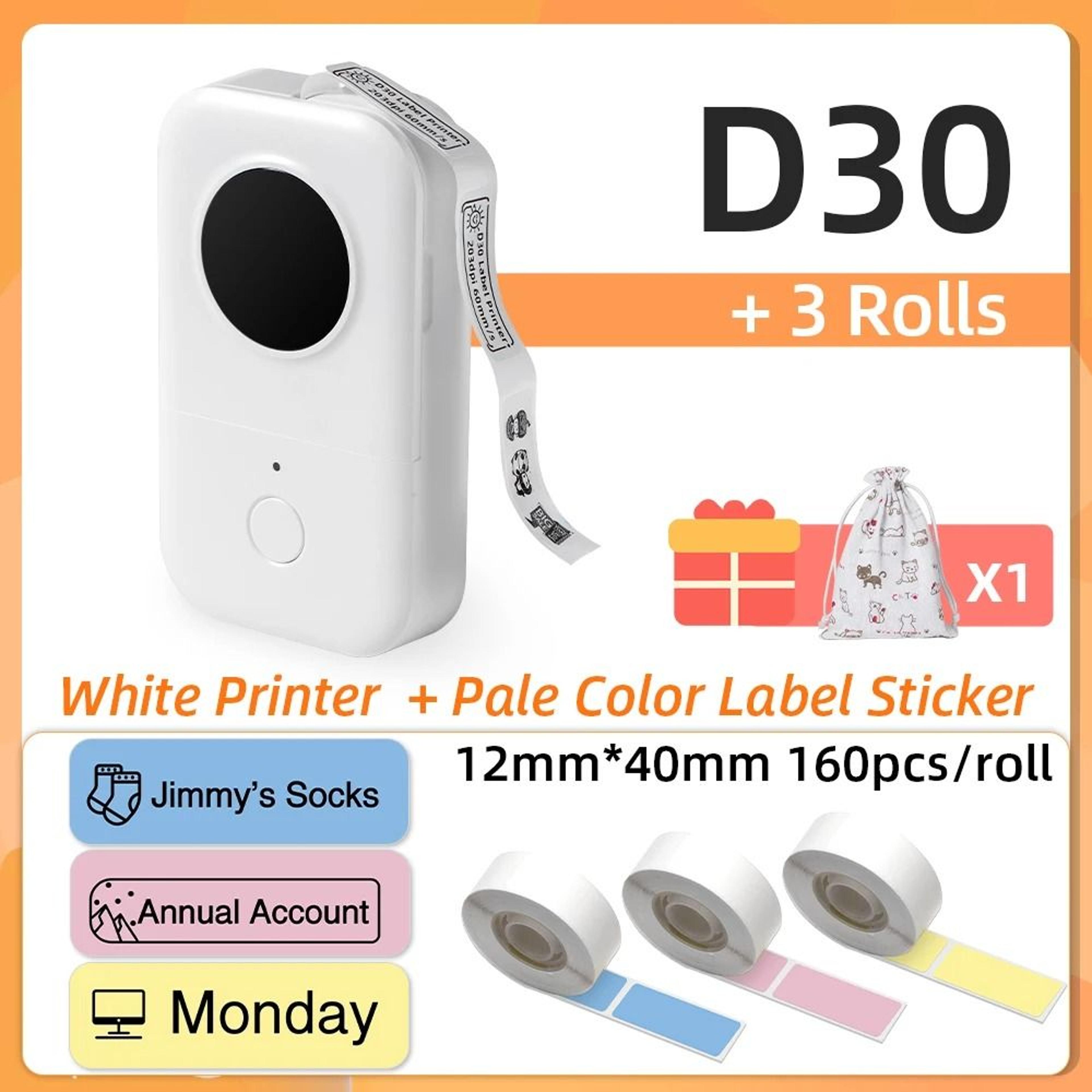 Phomemo D30 Mini Wireless Bluetooth Pocket Thermal Label Printer For Home School  Office 18