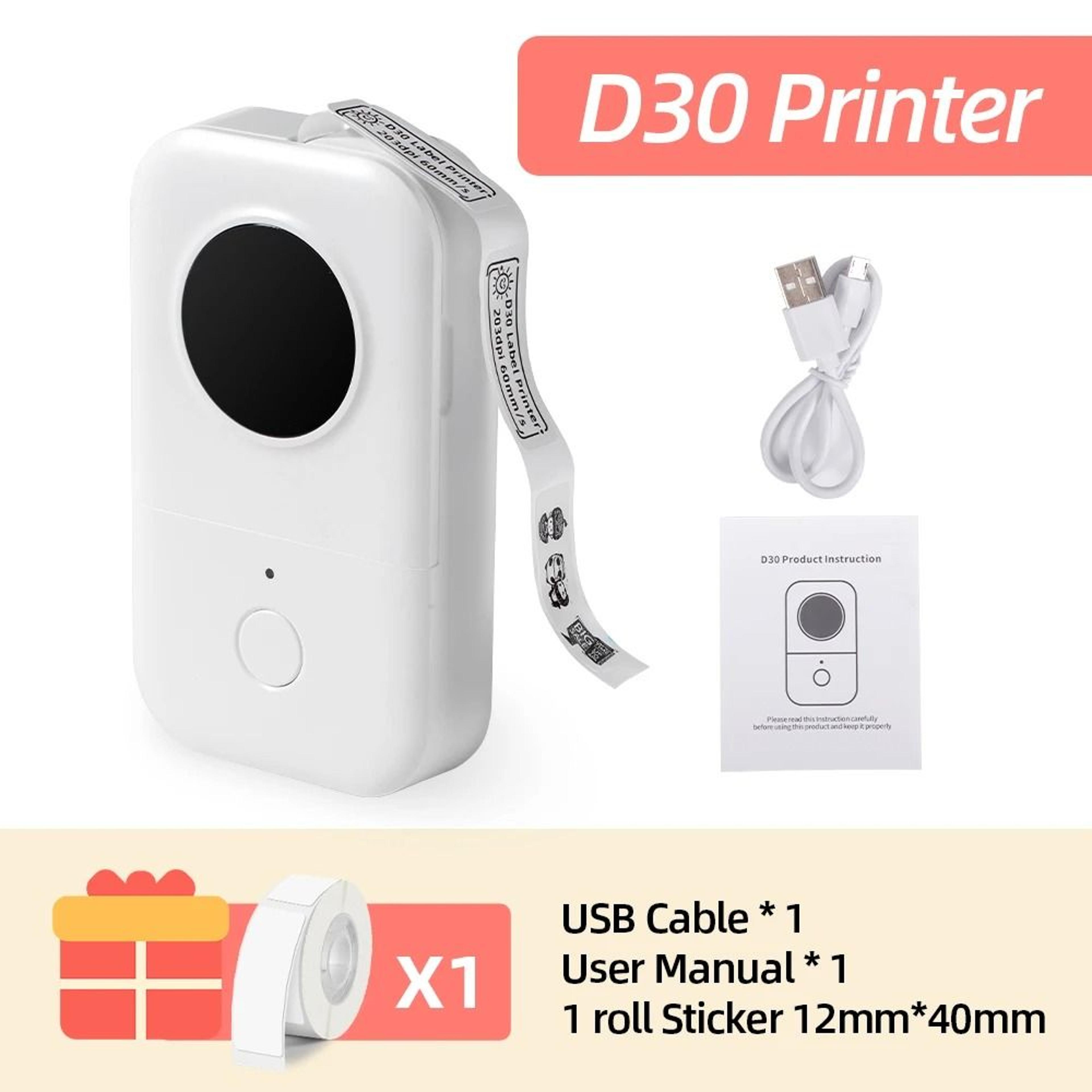 Phomemo D30 Mini Wireless Bluetooth Pocket Thermal Label Printer For Home School  Office 7