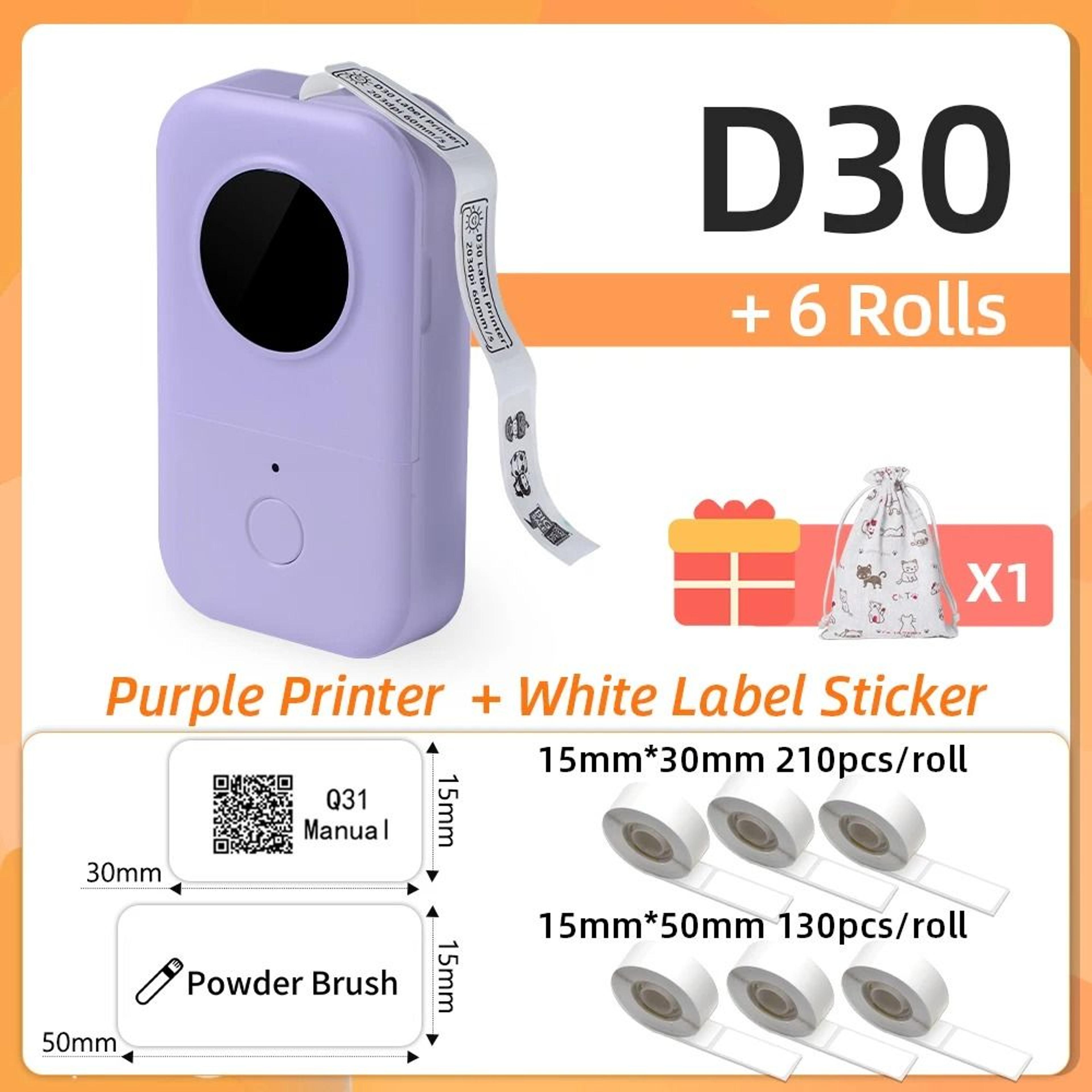 Phomemo D30 Mini Wireless Bluetooth Pocket Thermal Label Printer For Home School  Office 11