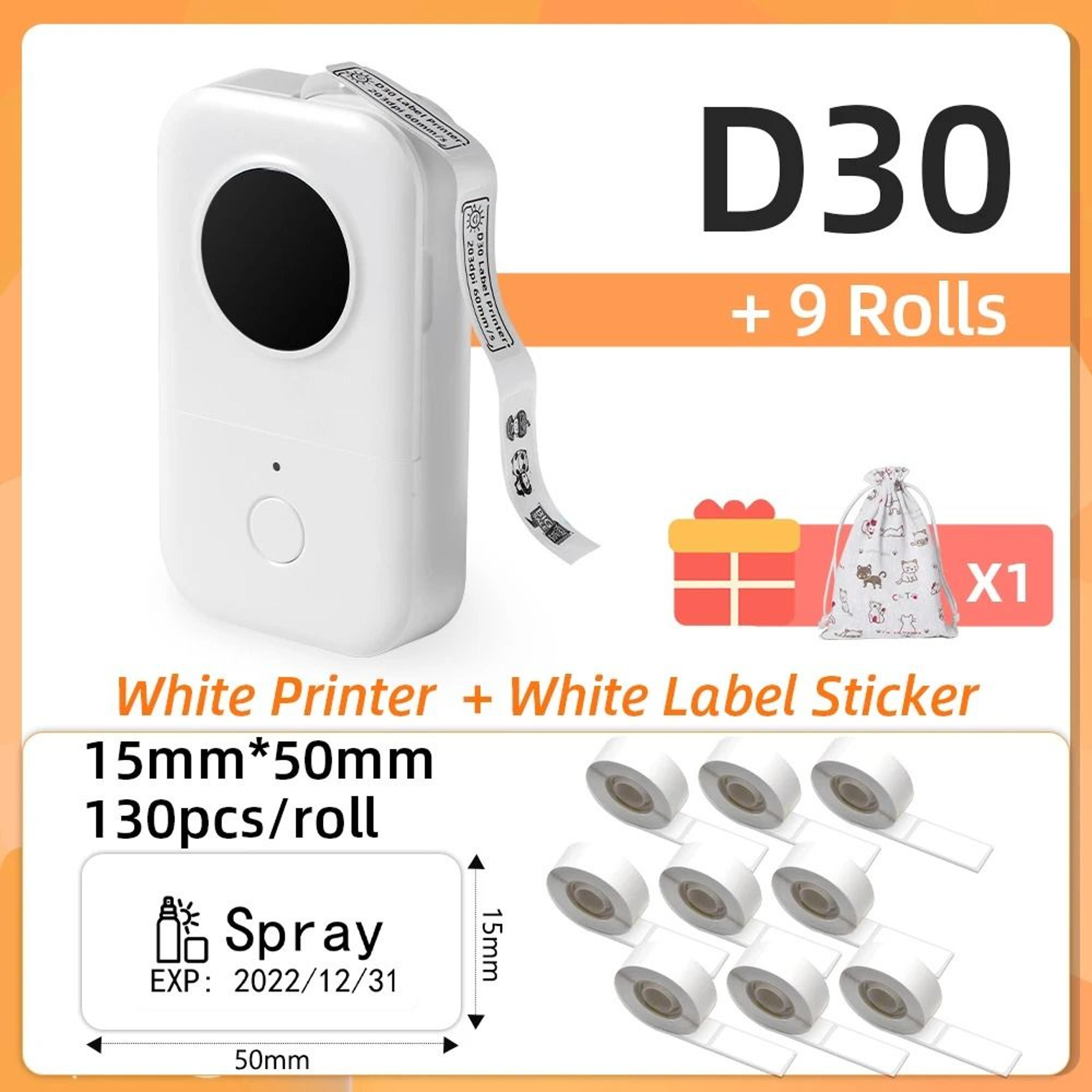Phomemo D30 Mini Wireless Bluetooth Pocket Thermal Label Printer For Home School  Office 20