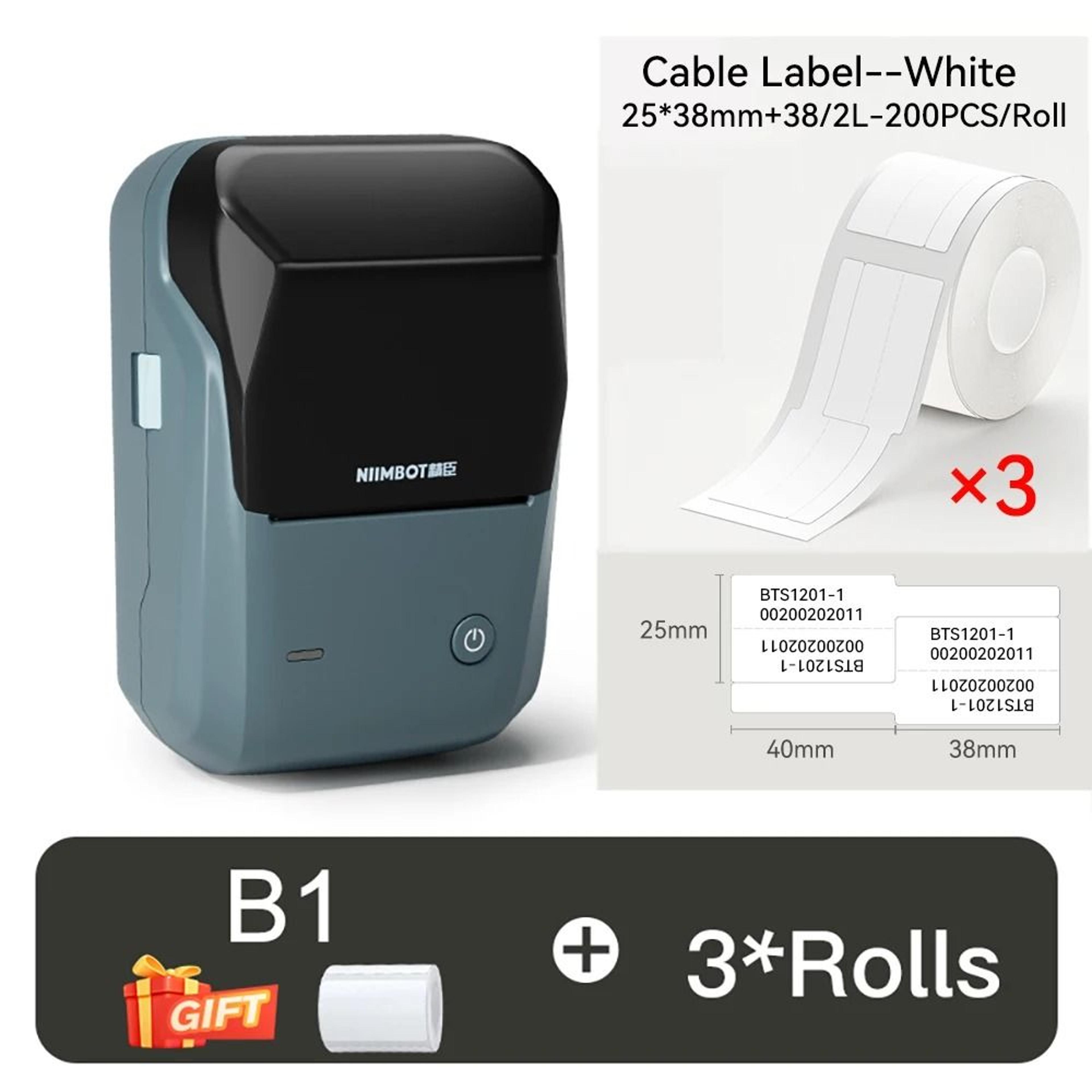 NIIMBOT B1 Mini Wireless Bluetooth Thermal Label Printer  Cable Tag Maker For Office  Home 17