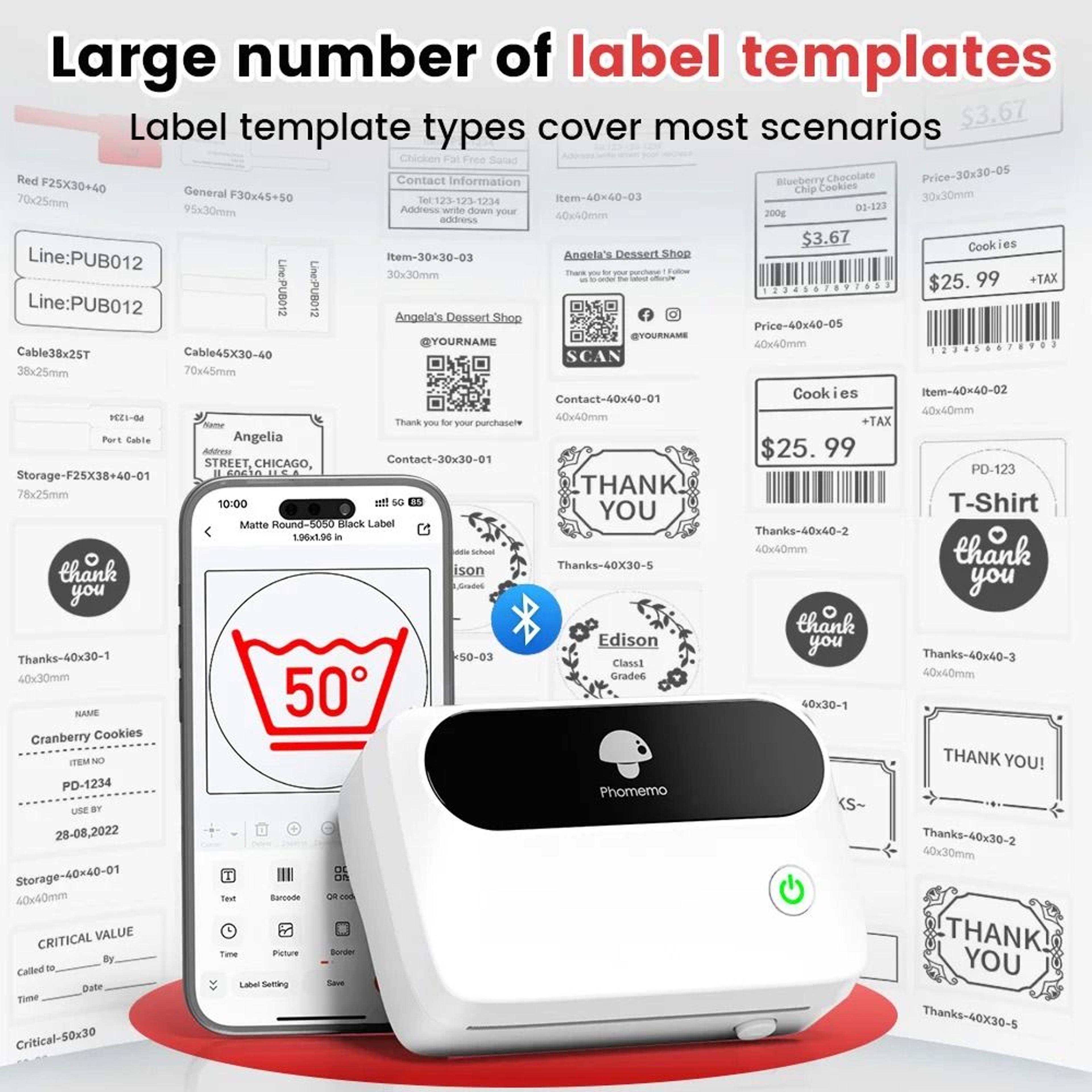 Phomemo M421 Wireless Bluetooth 4x6 Shipping Label Printer For ECommerce  Barcodes 4