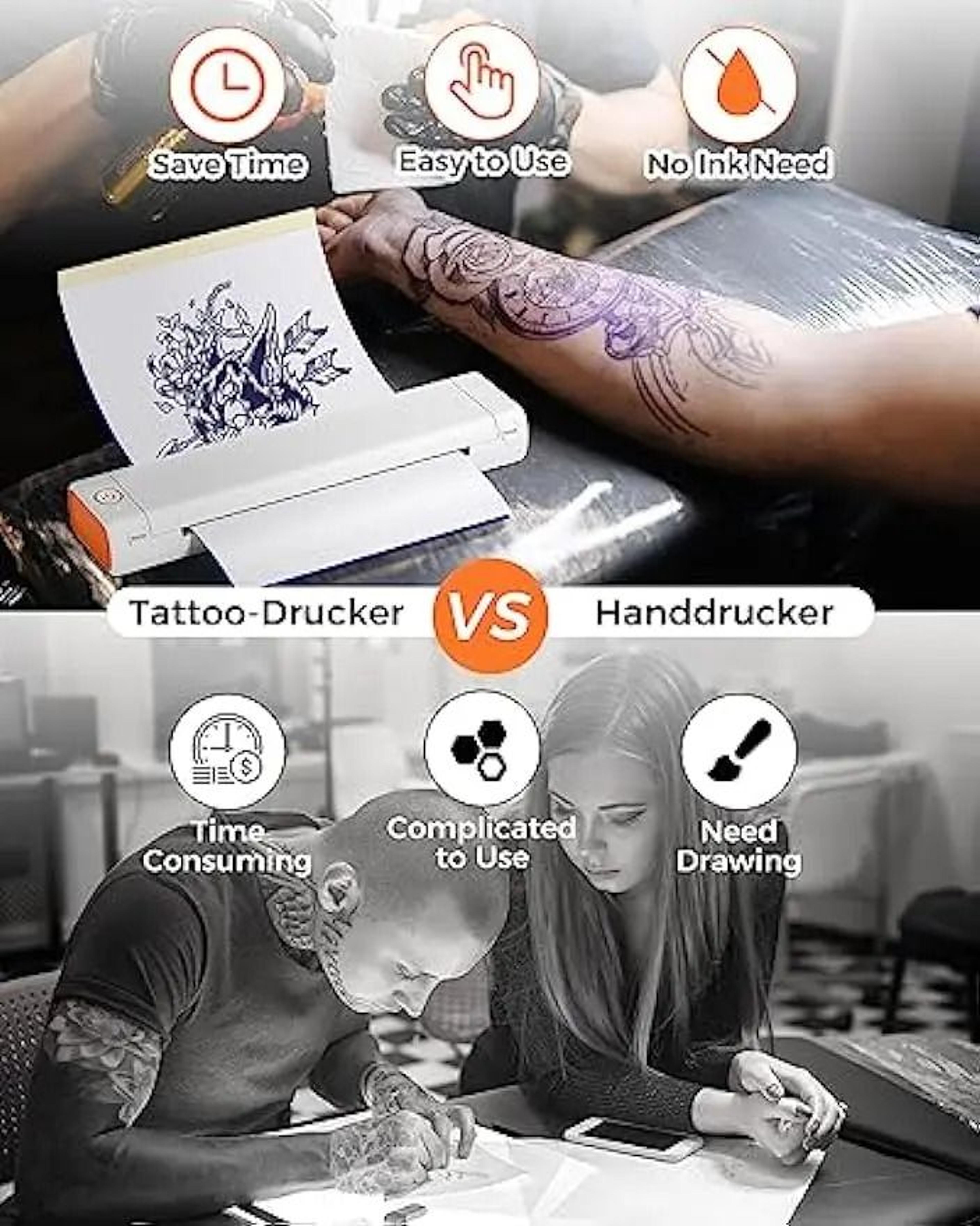 Phomemo M08F Wireless Bluetooth Tattoo Transfer Stencil Printer  Thermal Copier Machine For Smartph 1