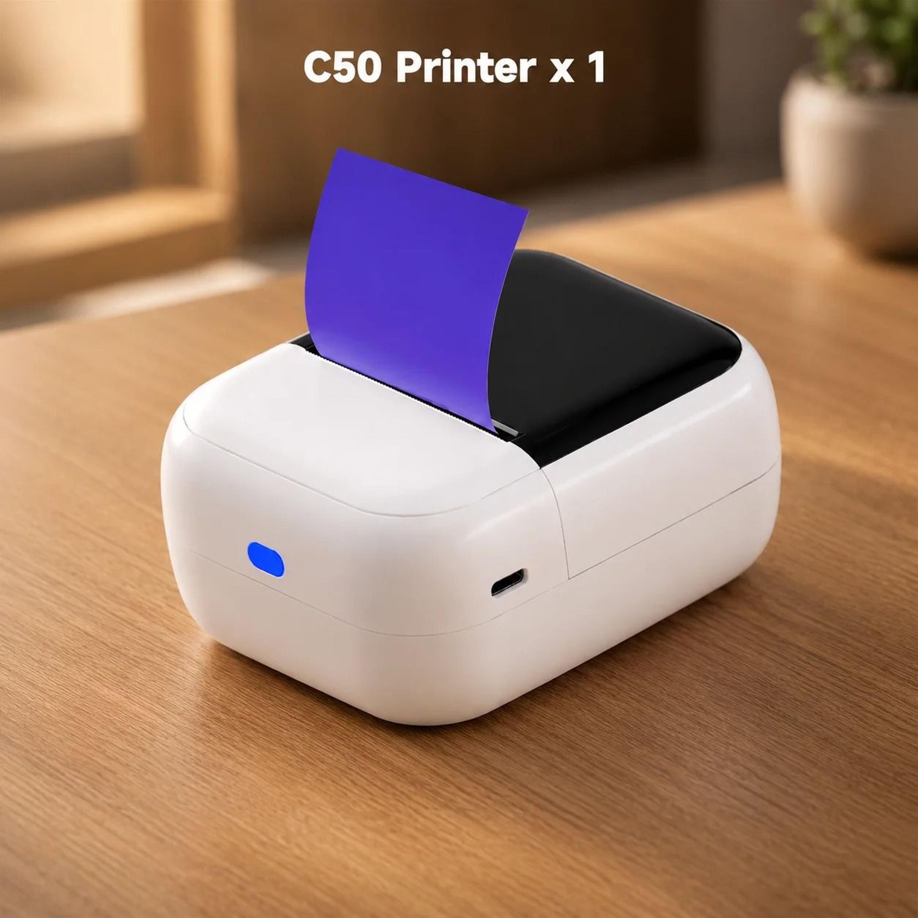 C50 Mini Portable Inkless Tattoo Transfer Printer 1557mm  2 Inch For Smartphone PC  IPad 6