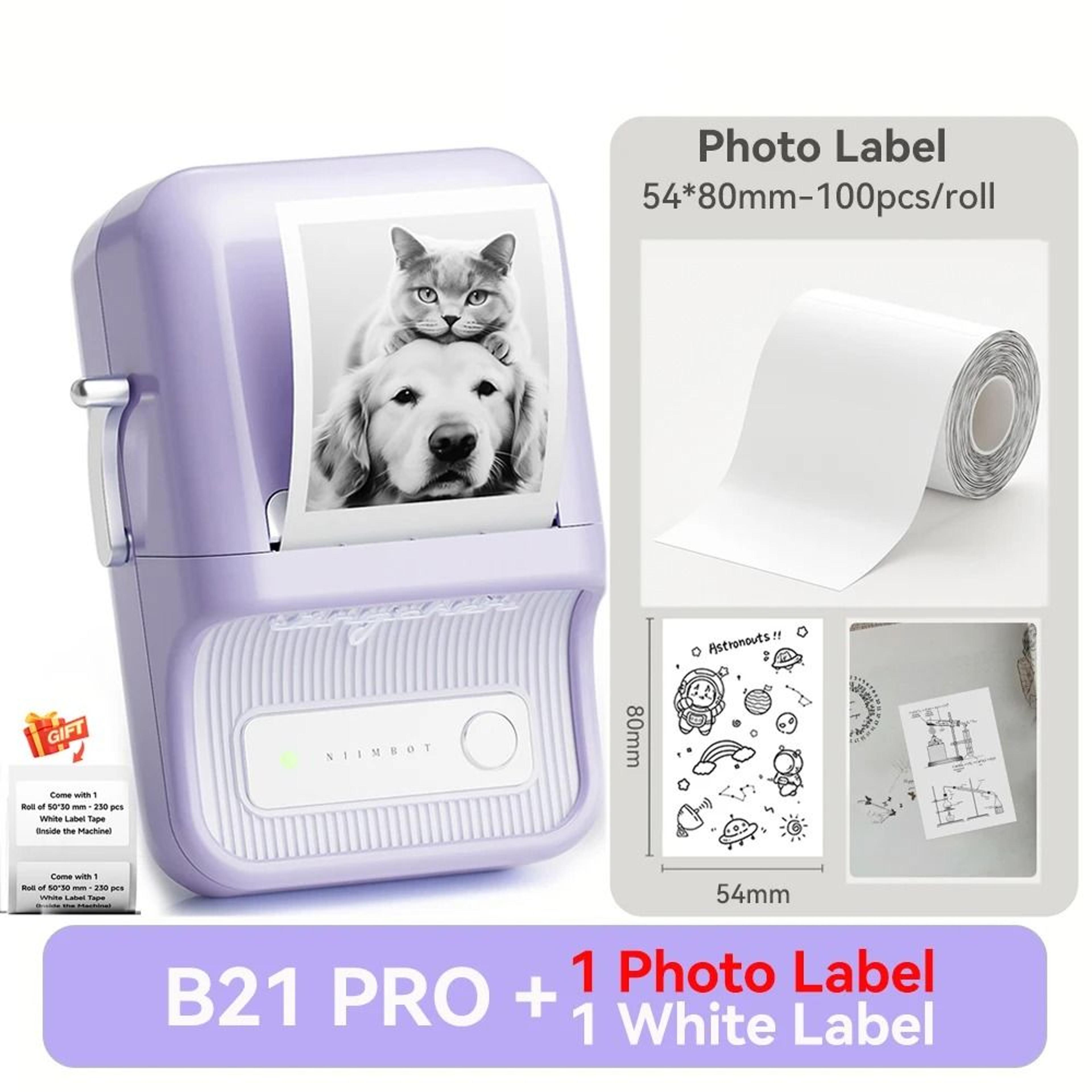 NIIMBOT B21 Pro Wireless Thermal Label Printer 300DPI 2050mm Print Width For Business Home  Office 9