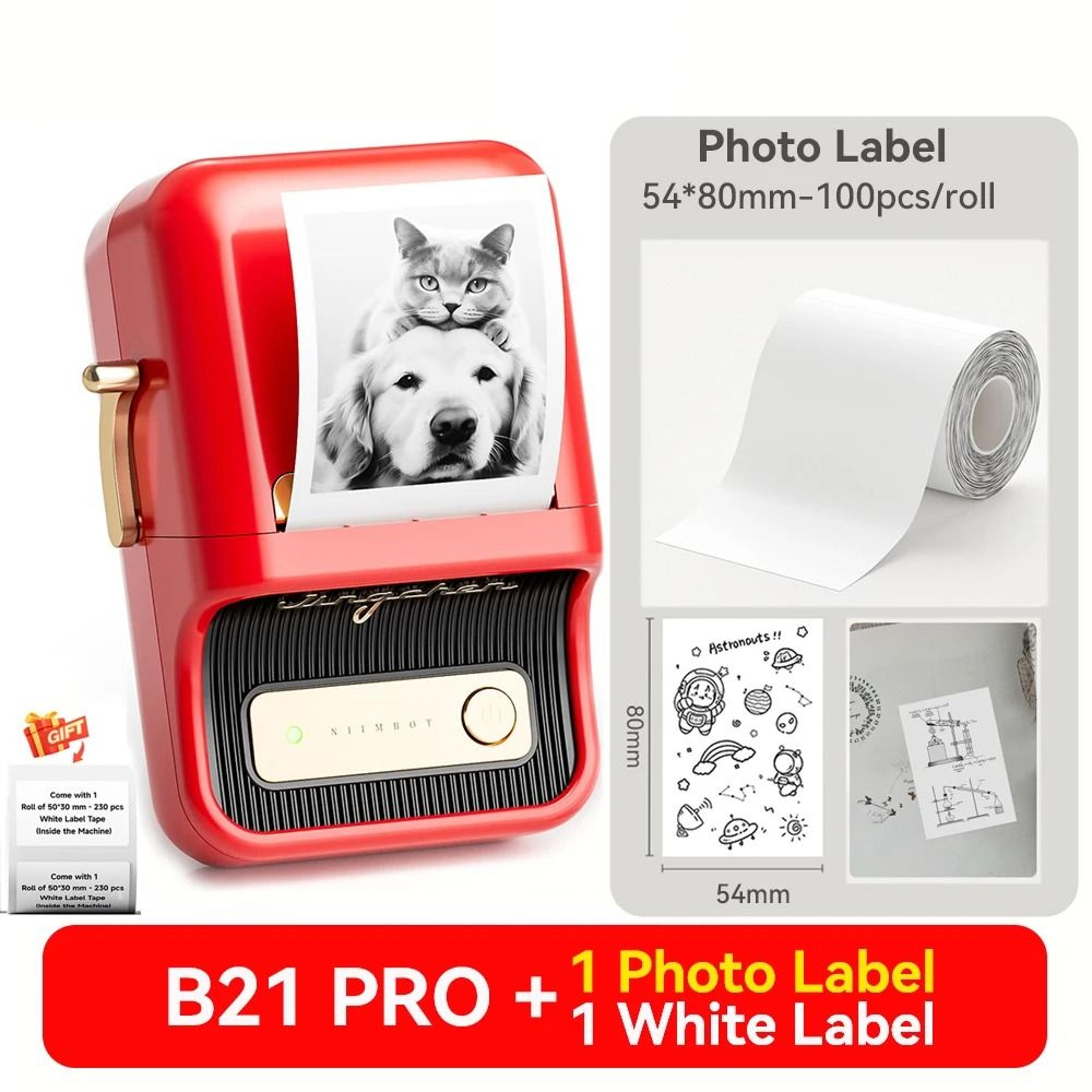 NIIMBOT B21 Pro Wireless Thermal Label Printer 300DPI 2050mm Print Width For Business Home  Office 21