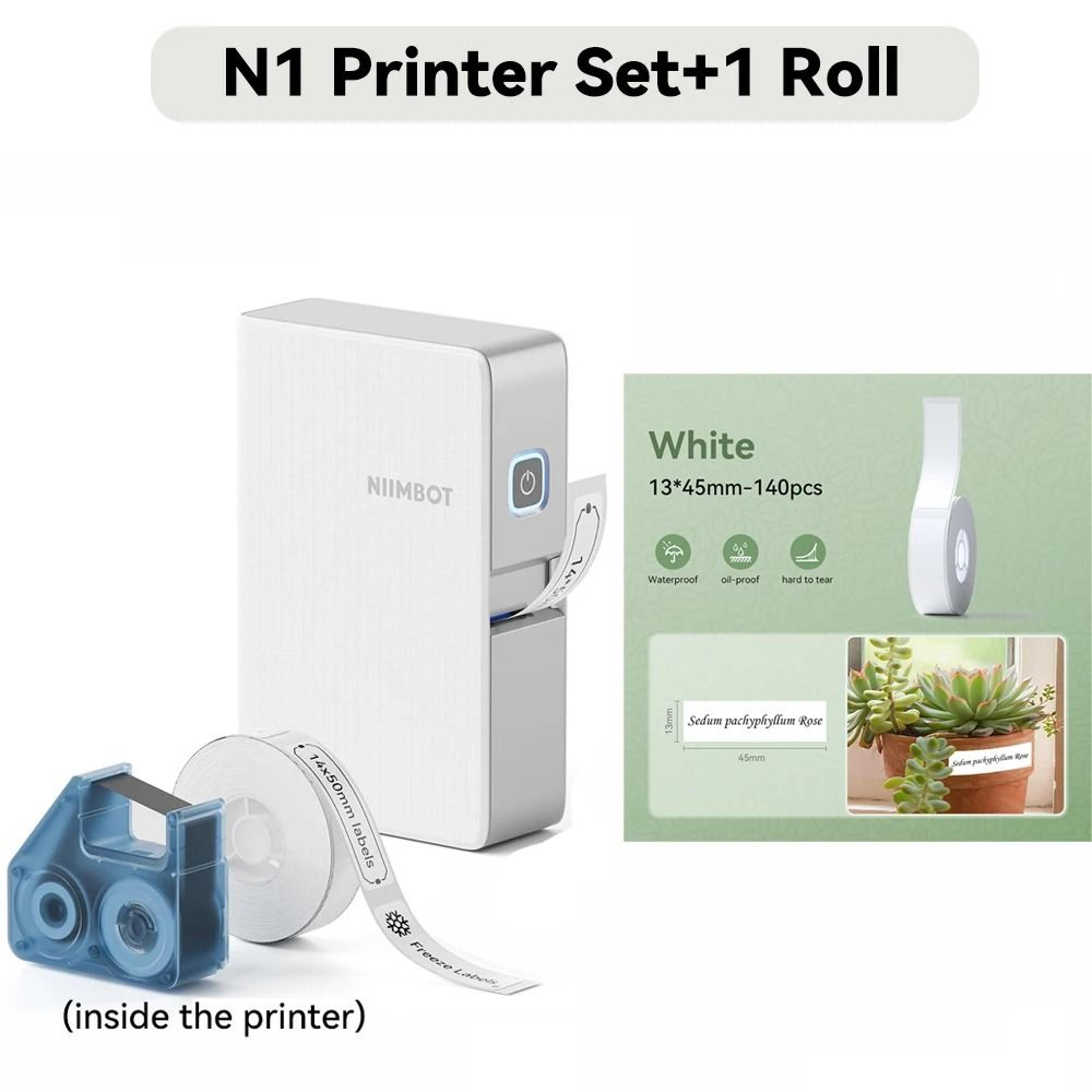 NIIMBOT N1  B18 Wireless Thermal Transfer Label Printer For Office Name Tags Switches  DIY Notes 18