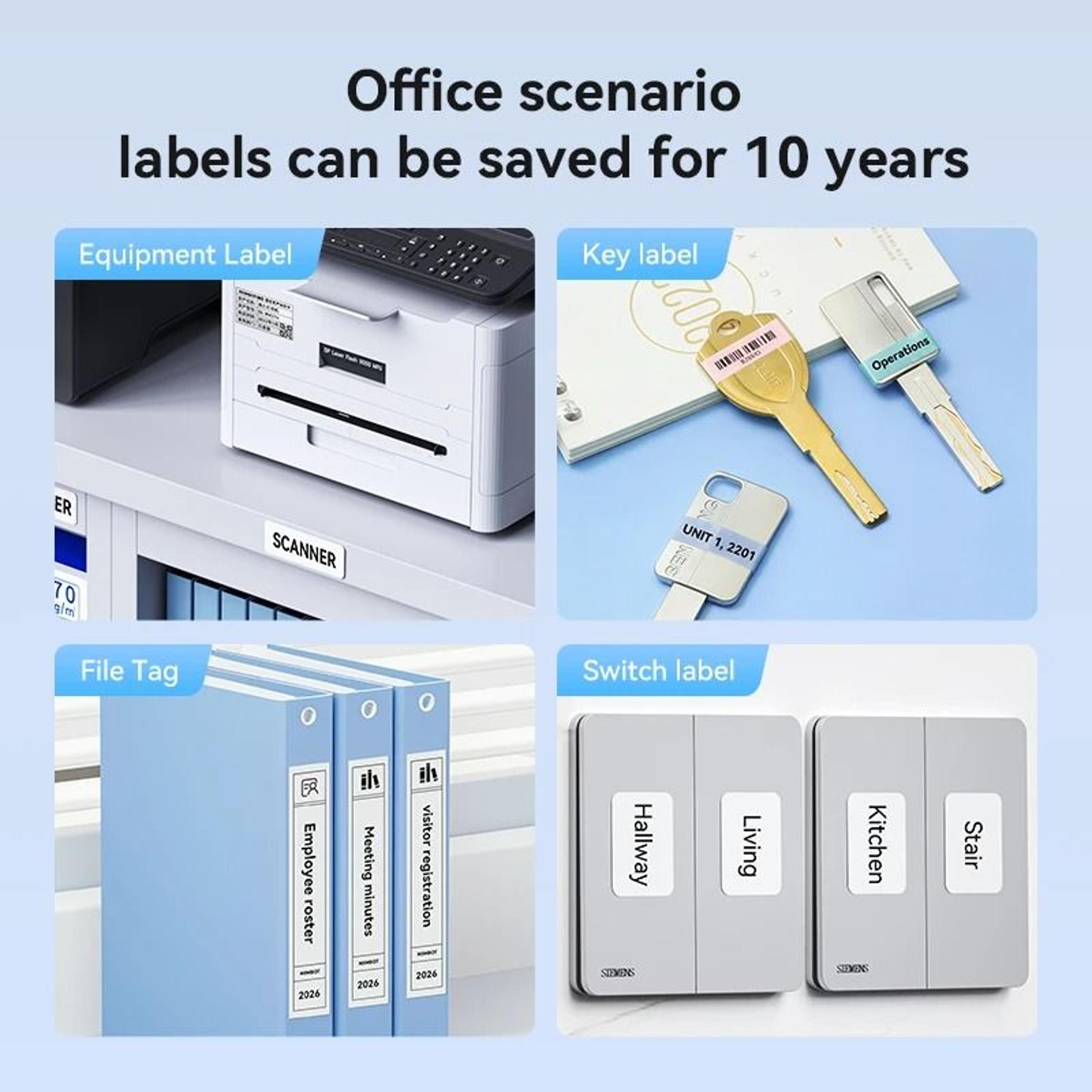 NIIMBOT N1  B18 Wireless Thermal Transfer Label Printer For Office Name Tags Switches  DIY Notes 4