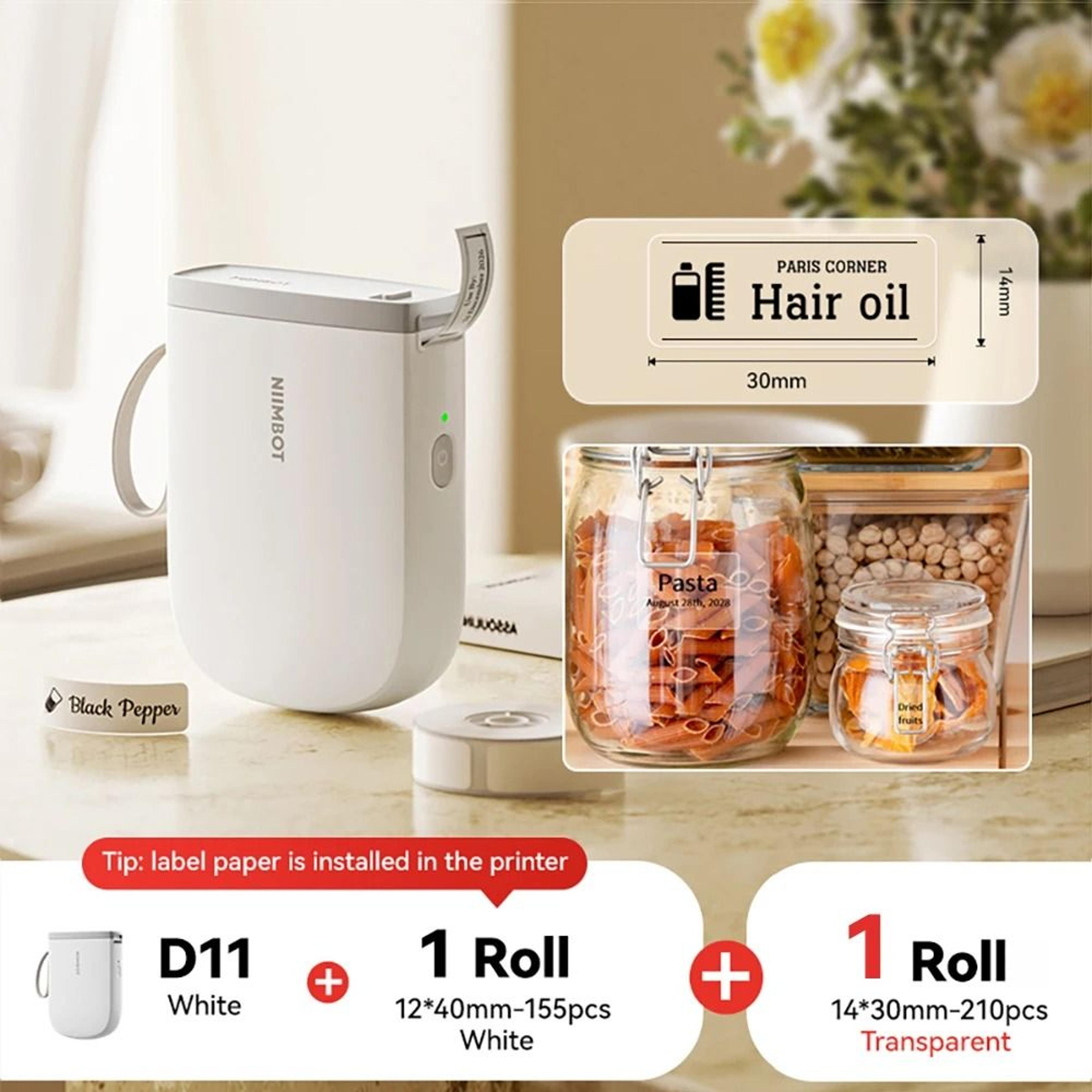 300DPI NIIMBOT D11 Mini Portable Thermal Label Printer Upgraded HighSpeed Adhesive Sticker Maker 8