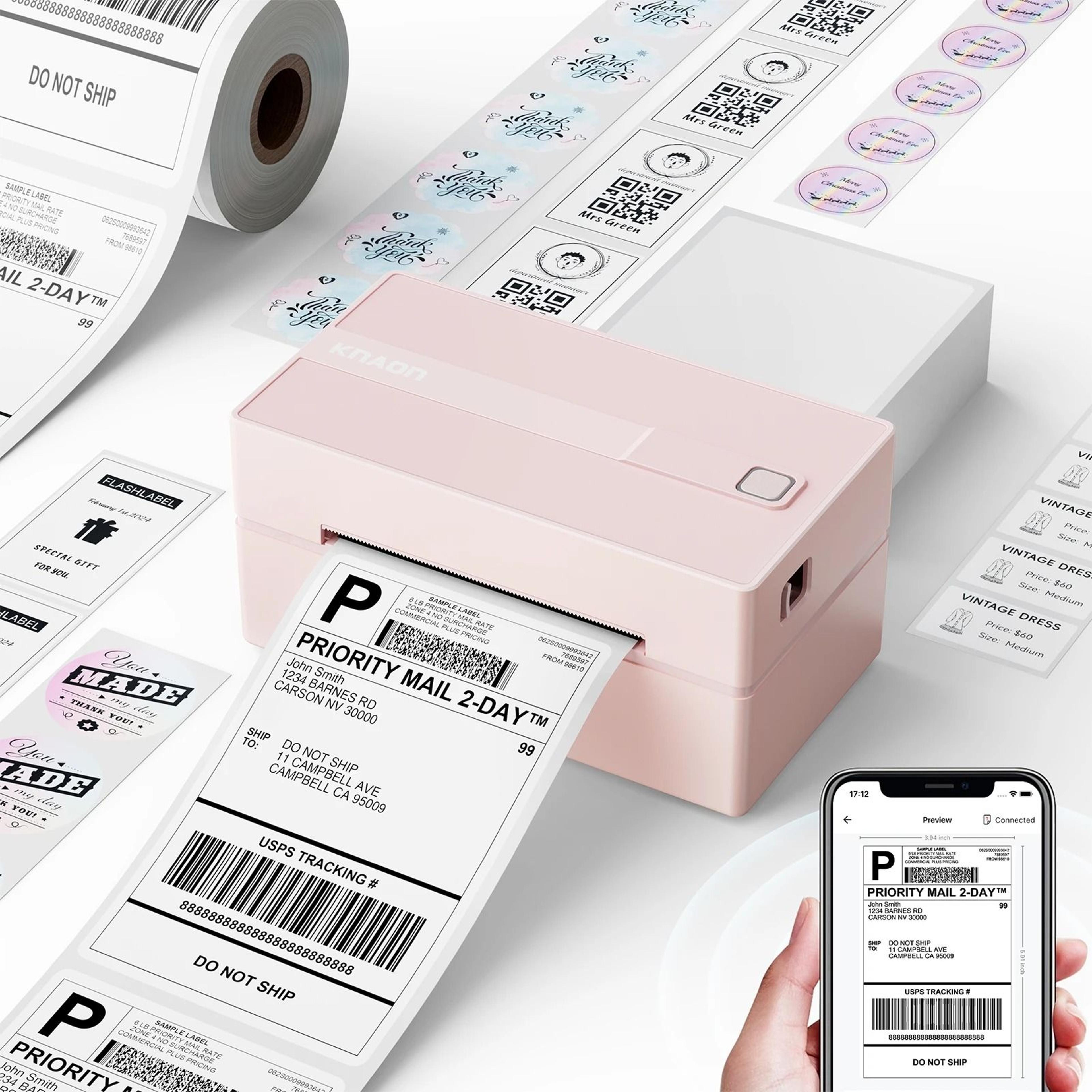 Wireless 4x6 Thermal Shipping Label Printer For IPhone Android  Windows Desktop Small Business Use 7