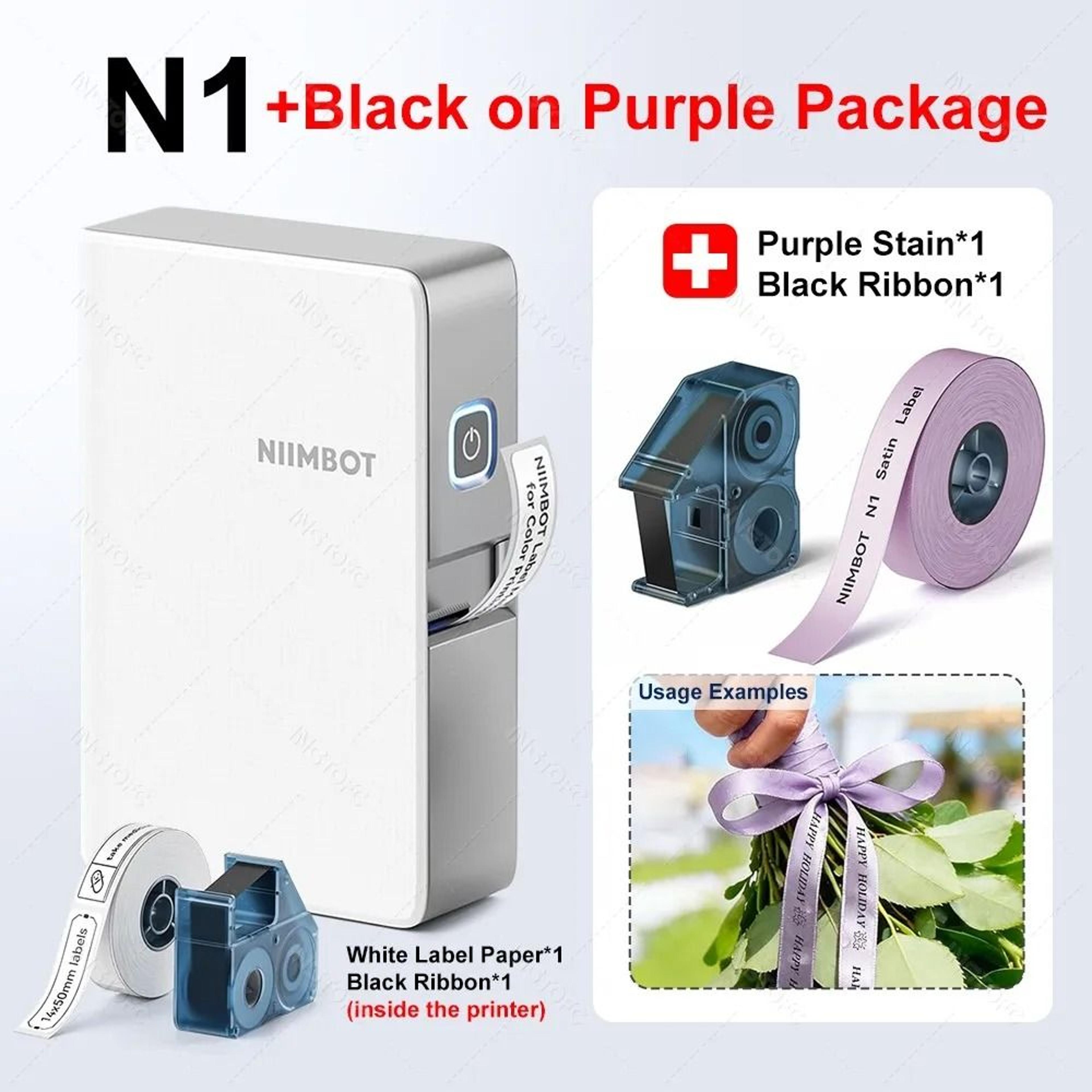 NIIMBOT N1  B18 Satin Ribbon Thermal Printer For Gift Wrap DIY Wedding  Christmas Decor 15
