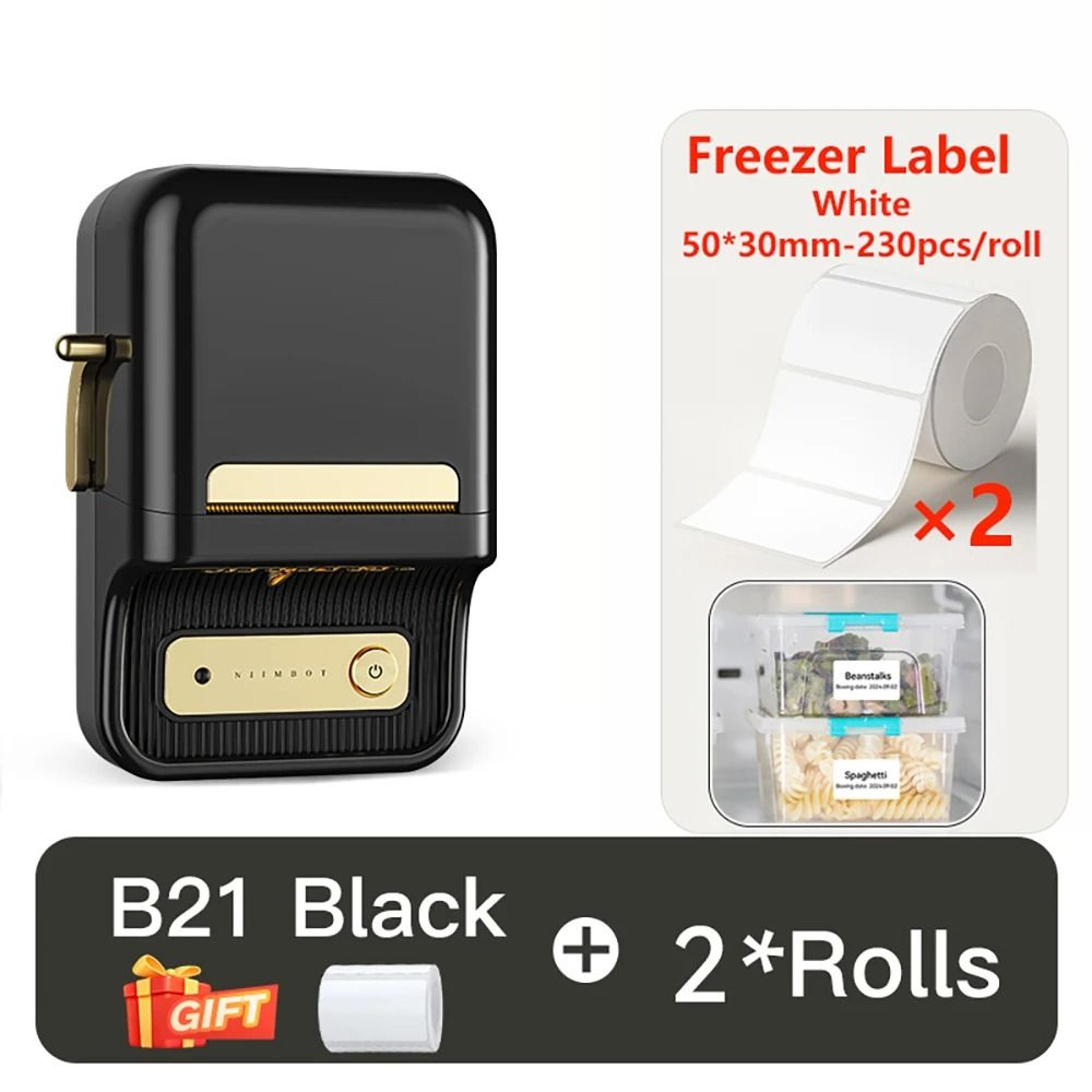 NIIMBOT B21 Wireless Thermal Label Printer 2050mm Pocket Sticker Maker With Freezer Labels For Home 16