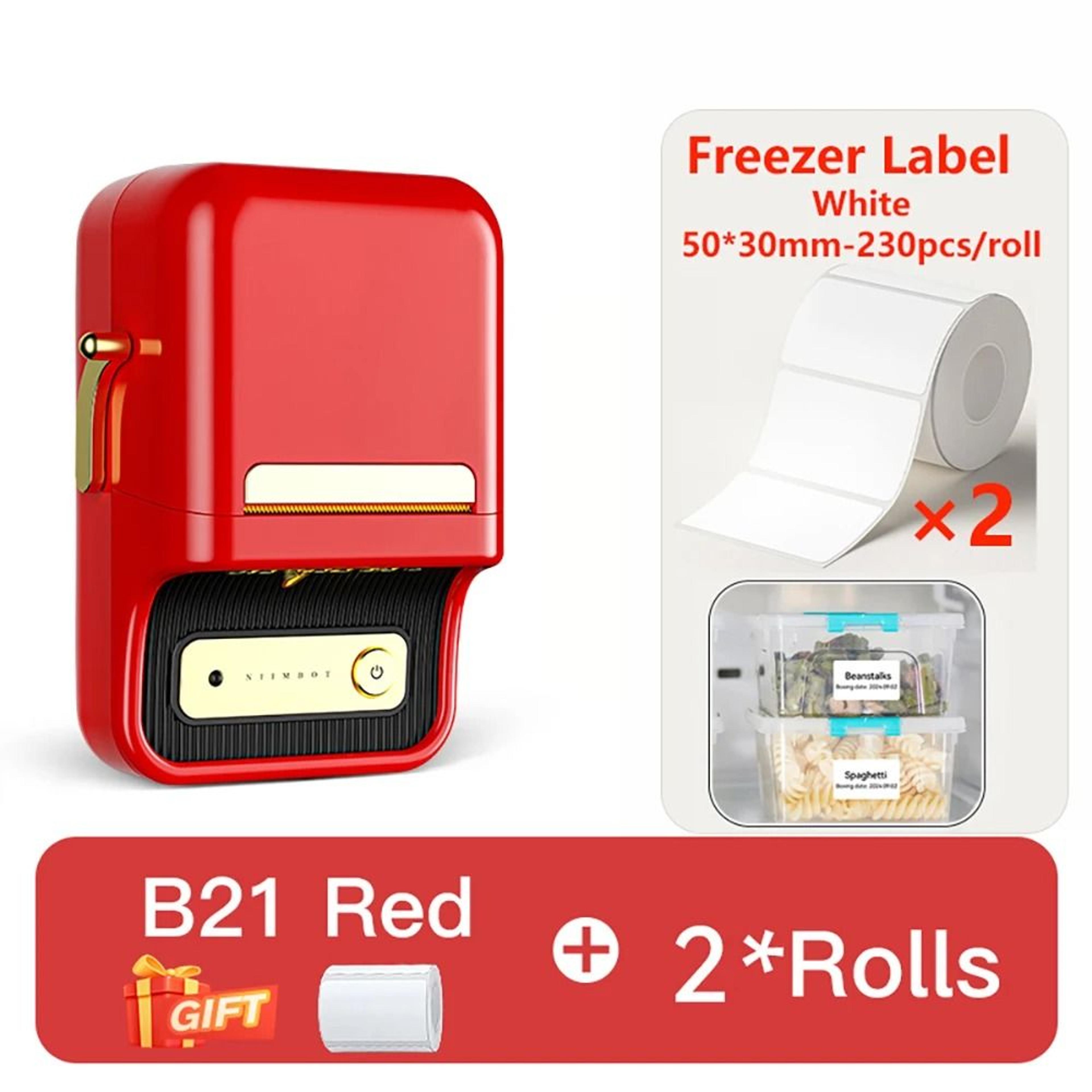 NIIMBOT B21 Wireless Thermal Label Printer 2050mm Pocket Sticker Maker With Freezer Labels For Home 18