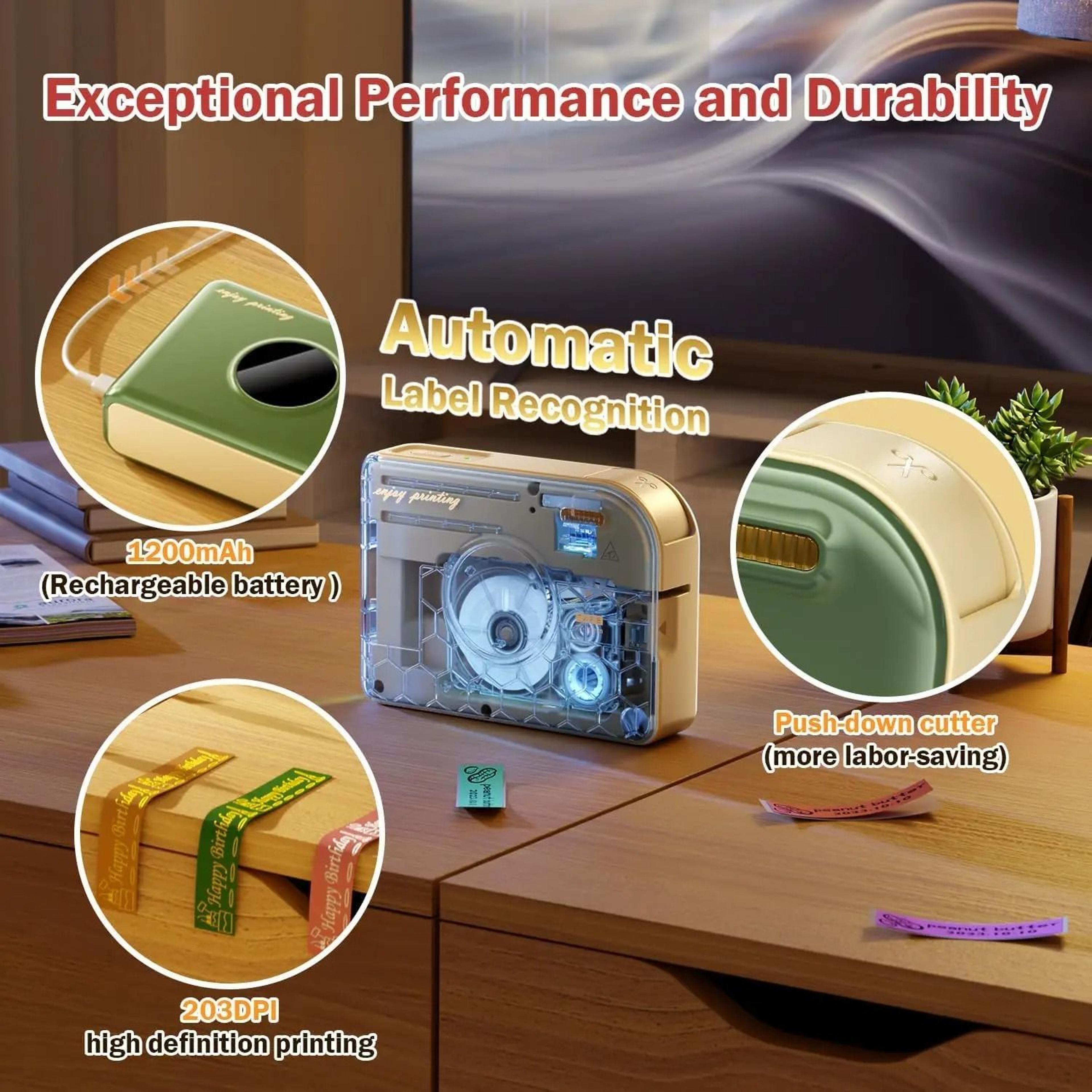 Phomemo A30 Mini Wireless Thermal Label Maker Portable Adhesive Sticker Printer For Home School  Of 5