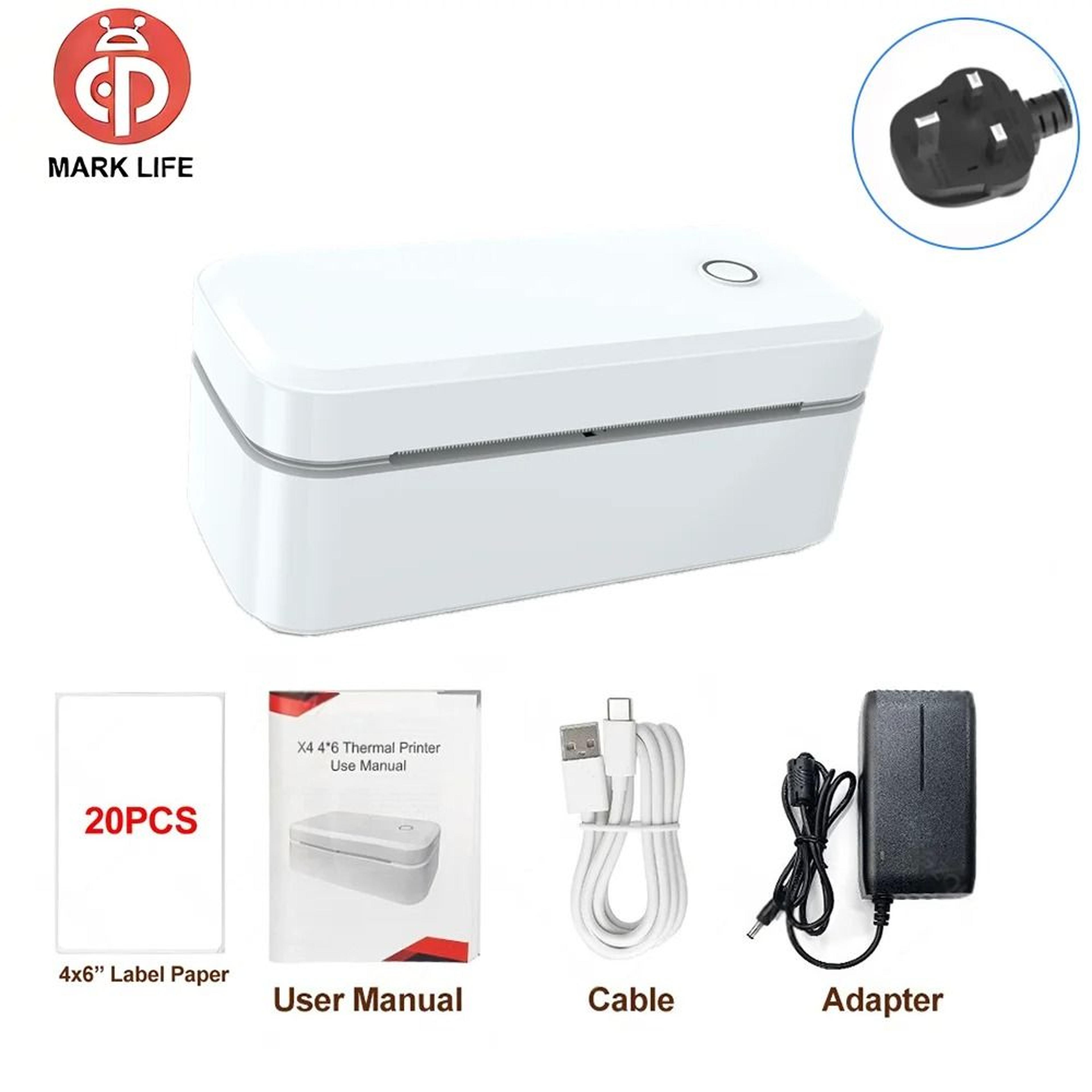 Marklife X4 Wireless Bluetooth 4x6 Thermal Shipping Label Printer For Small Business  ECommerce Pac 11