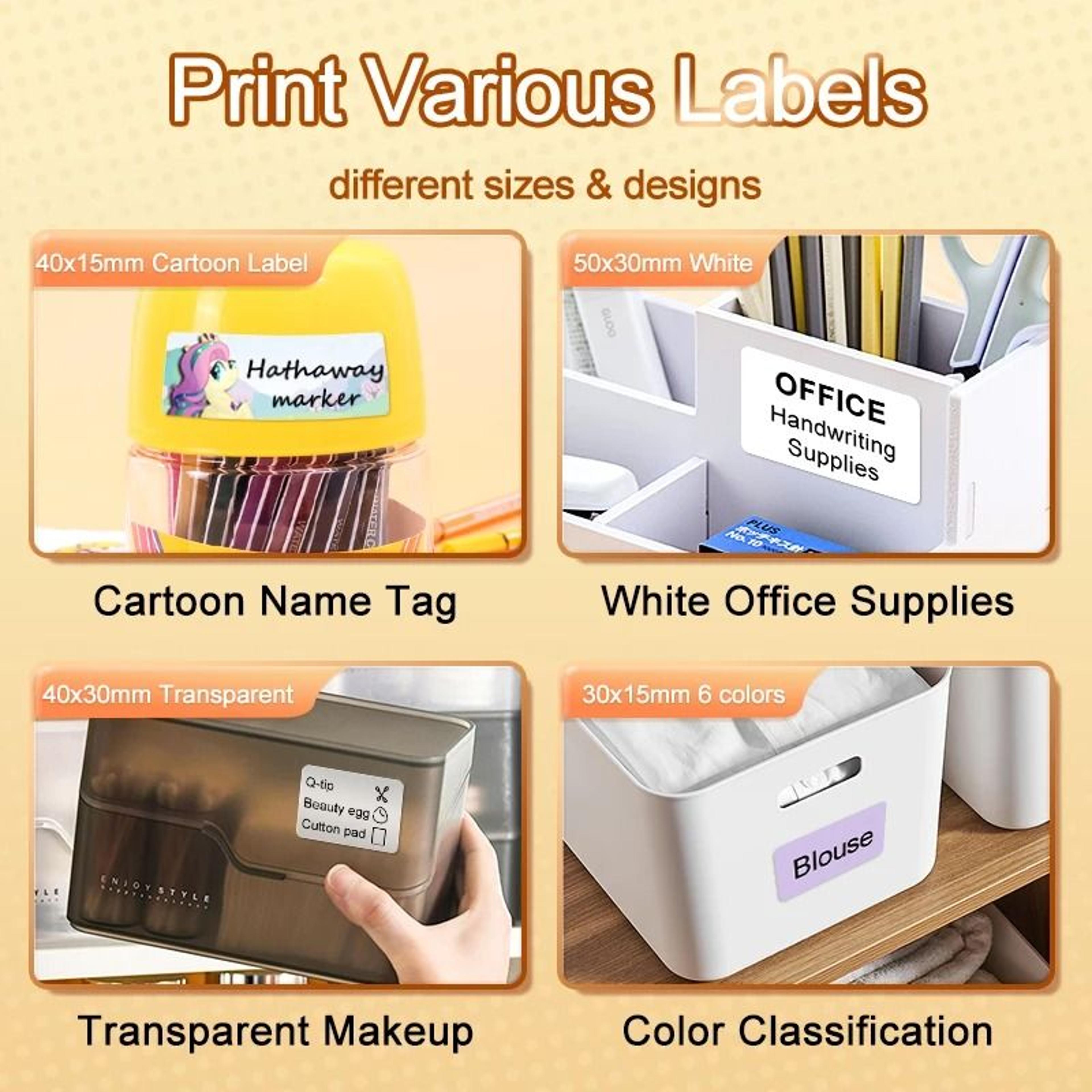 DETONGER P1 Mini Portable Thermal Label Printer Wireless Inkless Pocket Sticker Maker 5