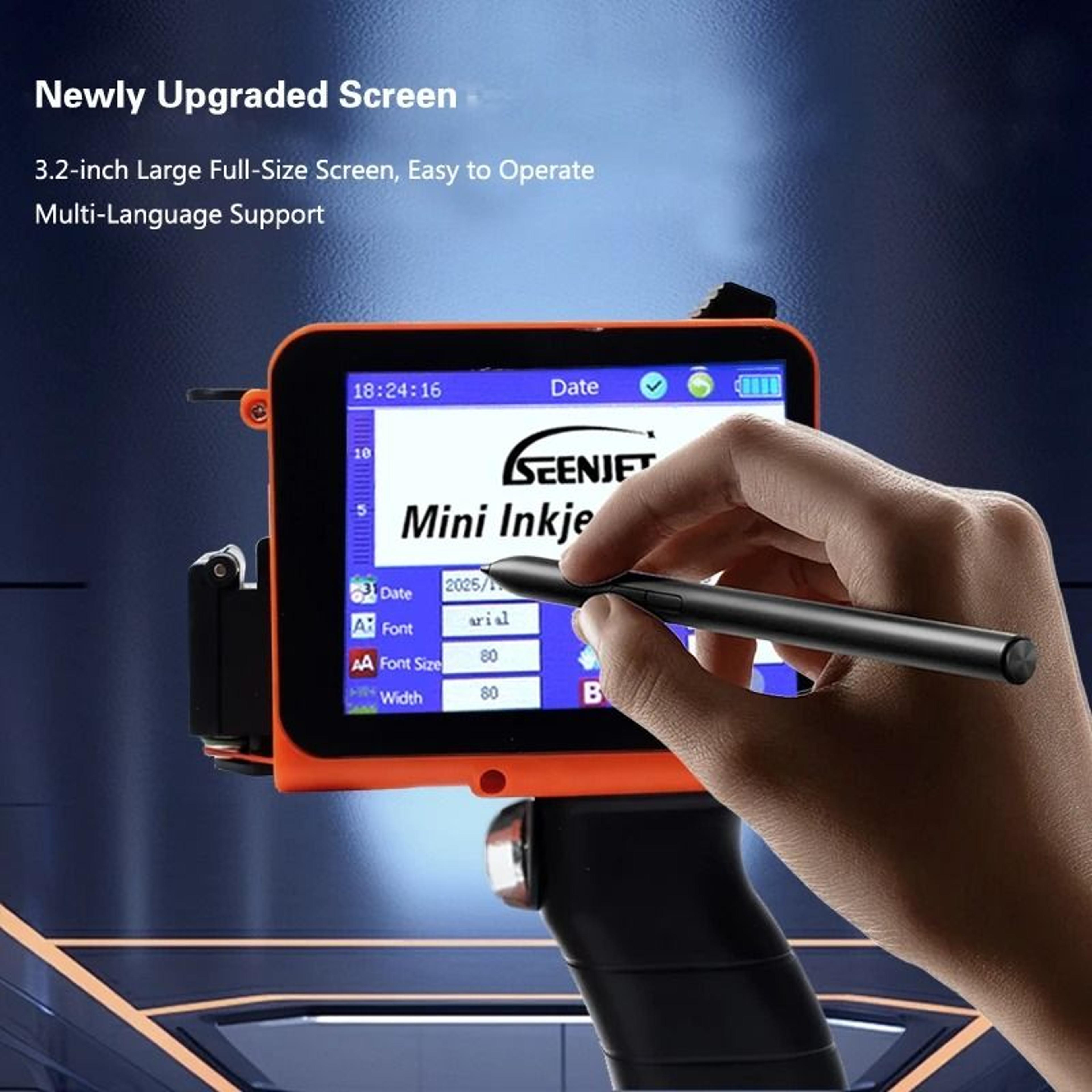 Handheld Food Expiry Date Inkjet Stamping Machine Portable Best Before Date Batch  QR Code Logo Pri 4