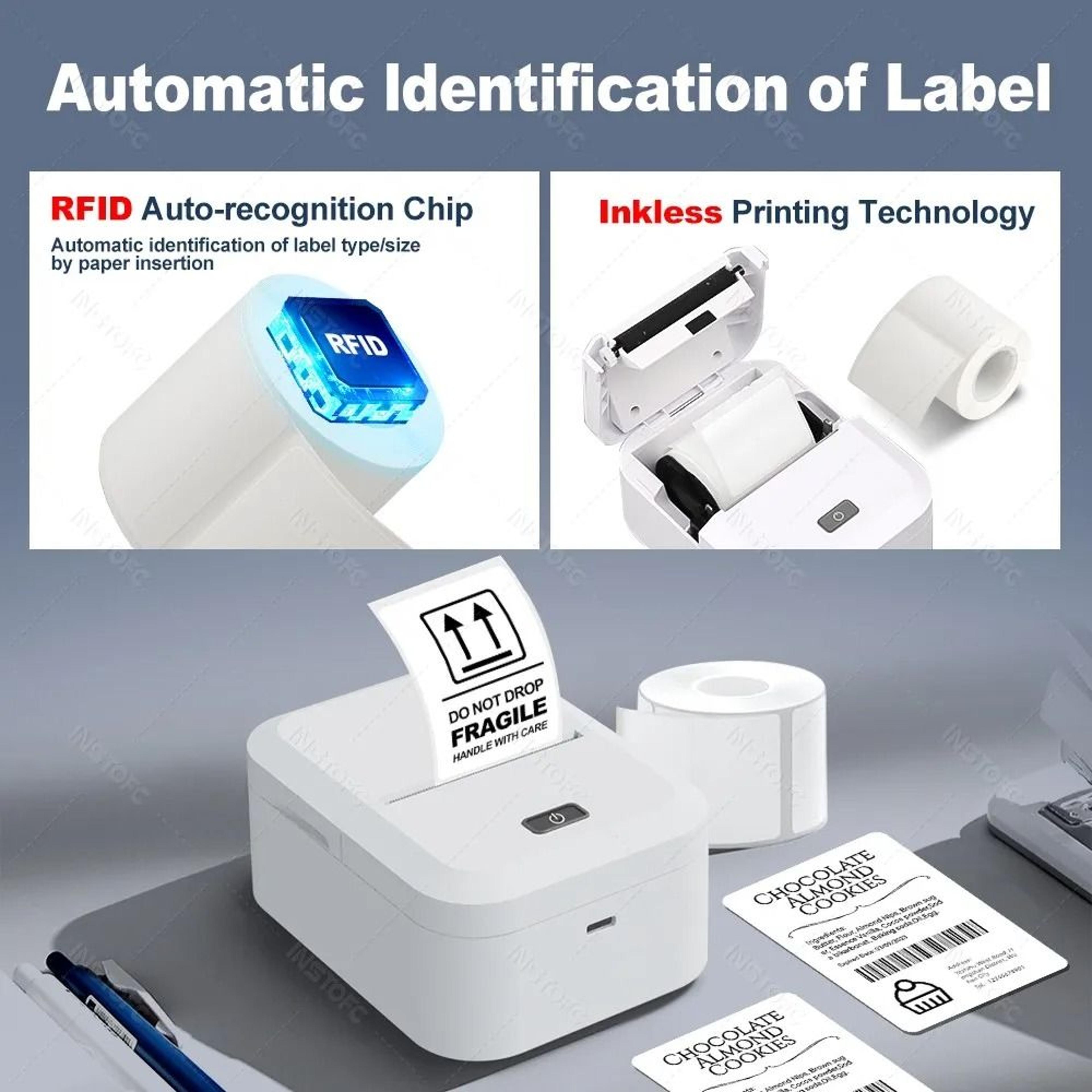 Marklife X2 Portable Thermal Printer Mini Wireless Pocket Sticker Labeling Machine Inkless Maker 1