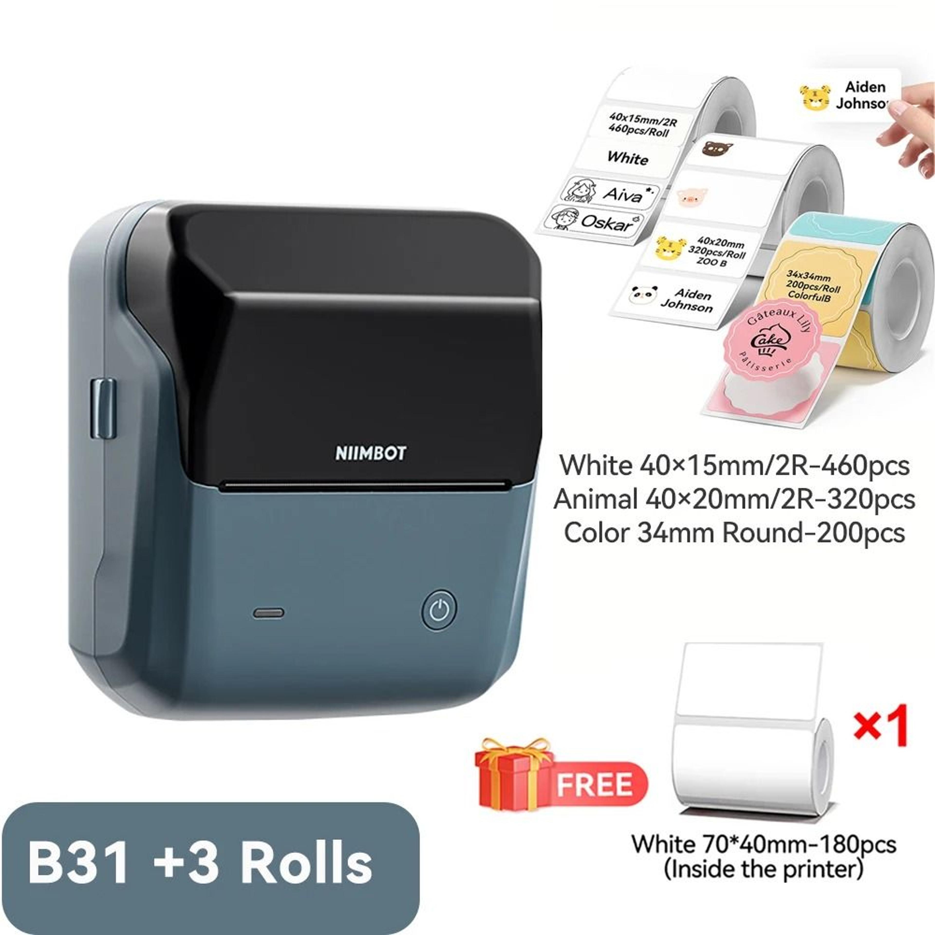 NIIMBOT B31 Wireless Thermal Label Printer 20mm75mm Portable Business Barcode Clothing Jewelry Stic 11