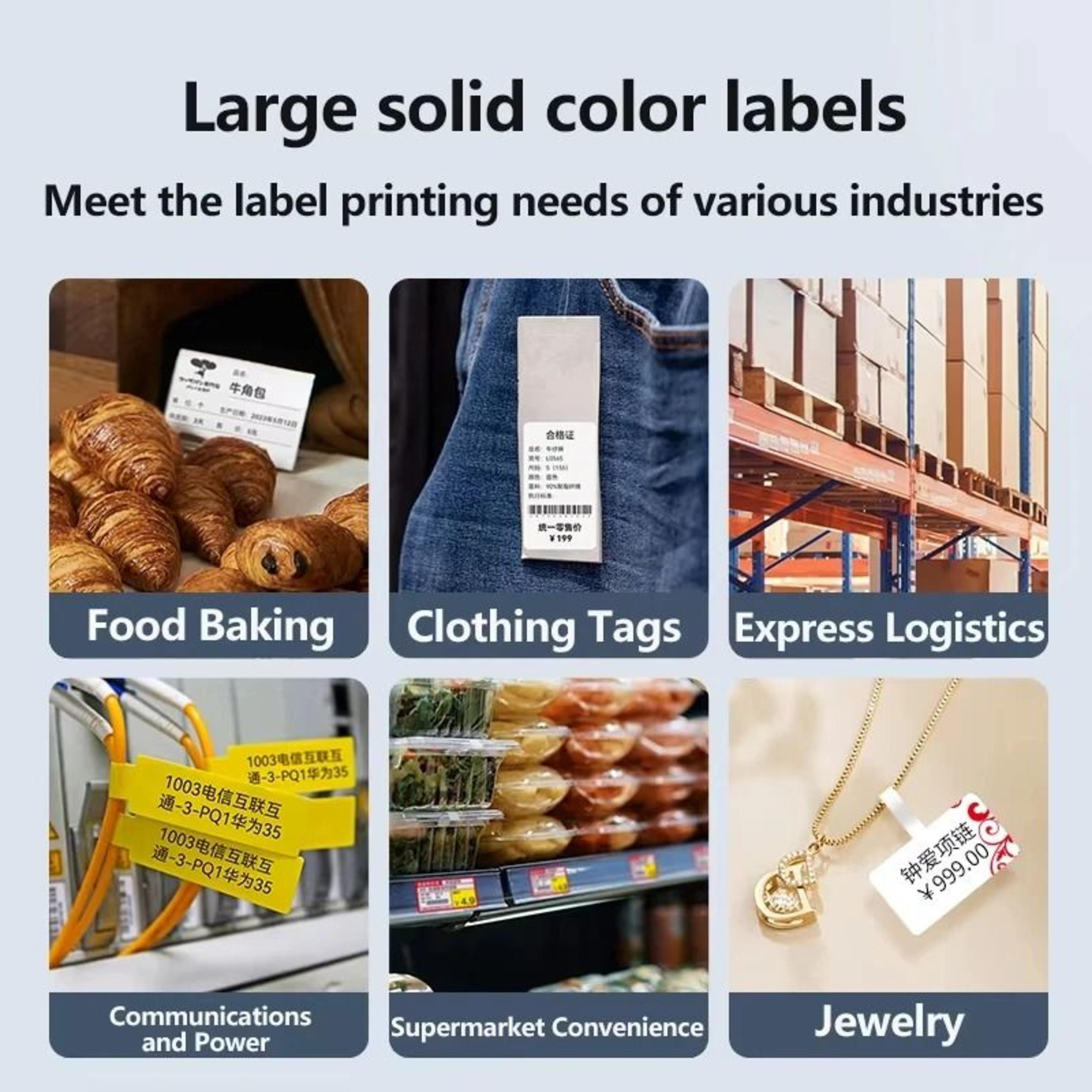 NIIMBOT White Color  Transparent SelfAdhesive Thermal Label Rolls For NIIMBOT B1  B21 Printers 3