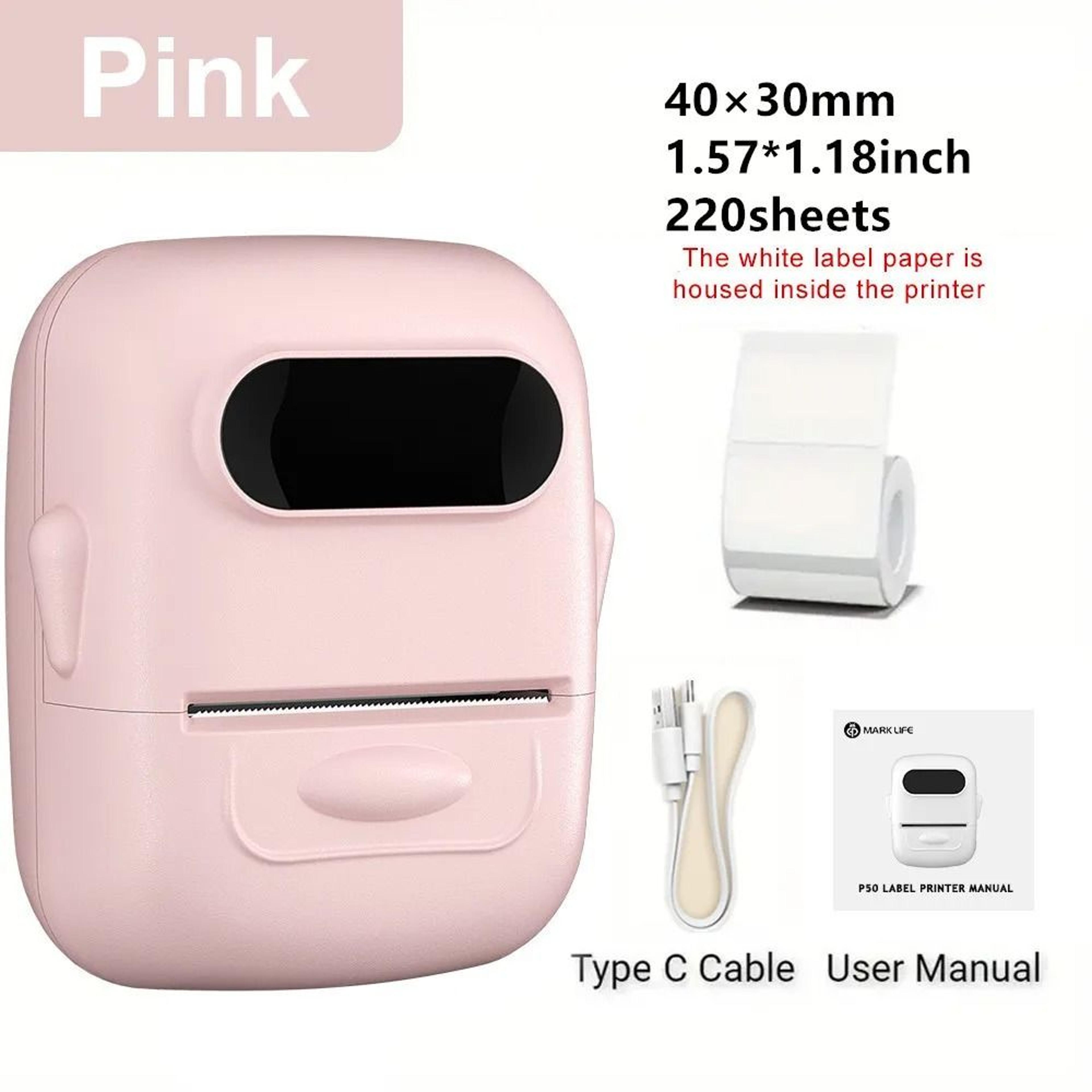 Marklife P50 Wireless Bluetooth Thermal Label Printer Inkless Custom Pattern Barcode QR Code Sticke 10
