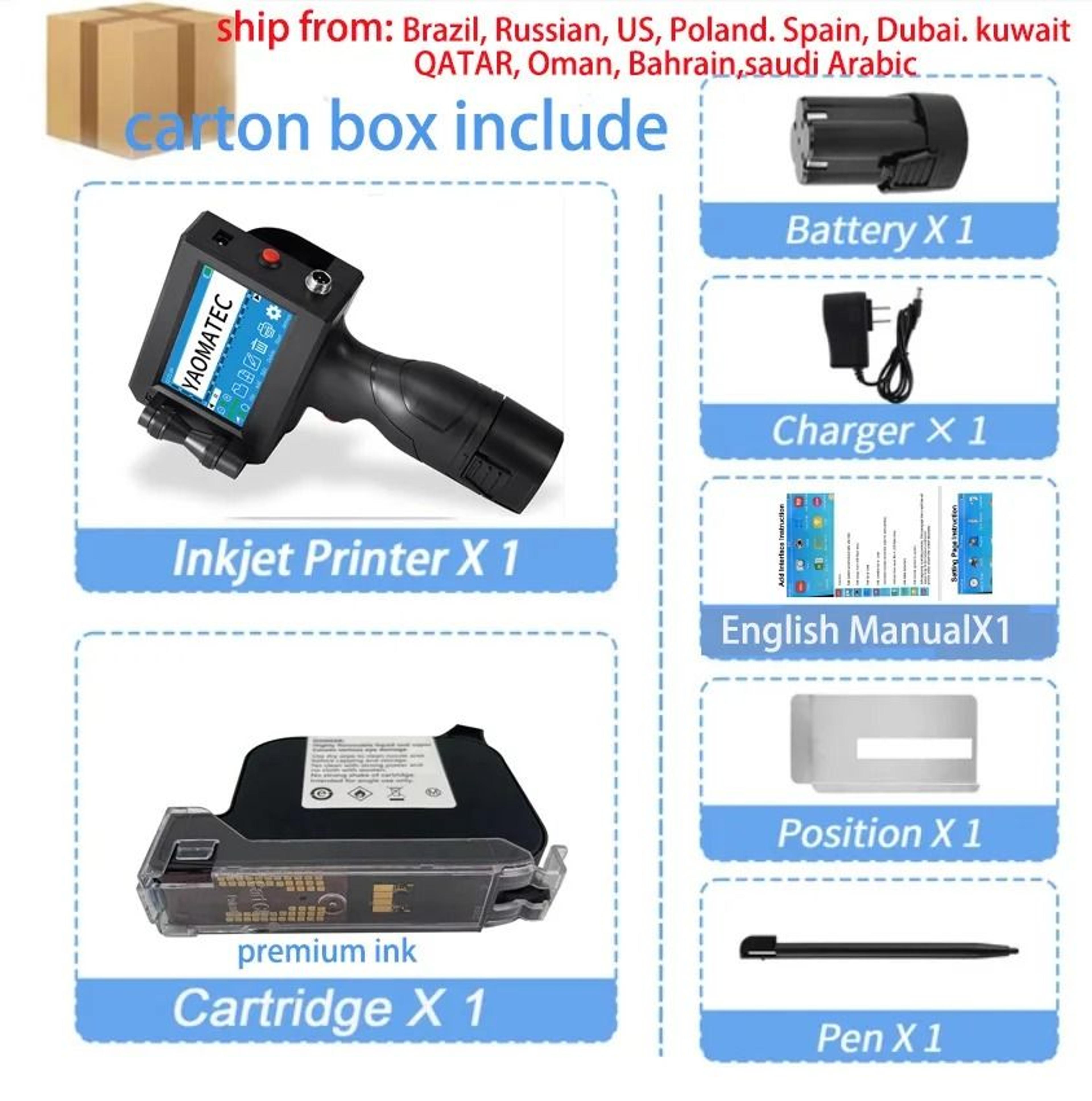 S1730 S1750 28 Language Handheld Thermal Inkjet Printer For Plastic Carton Date  Logo Coding 7