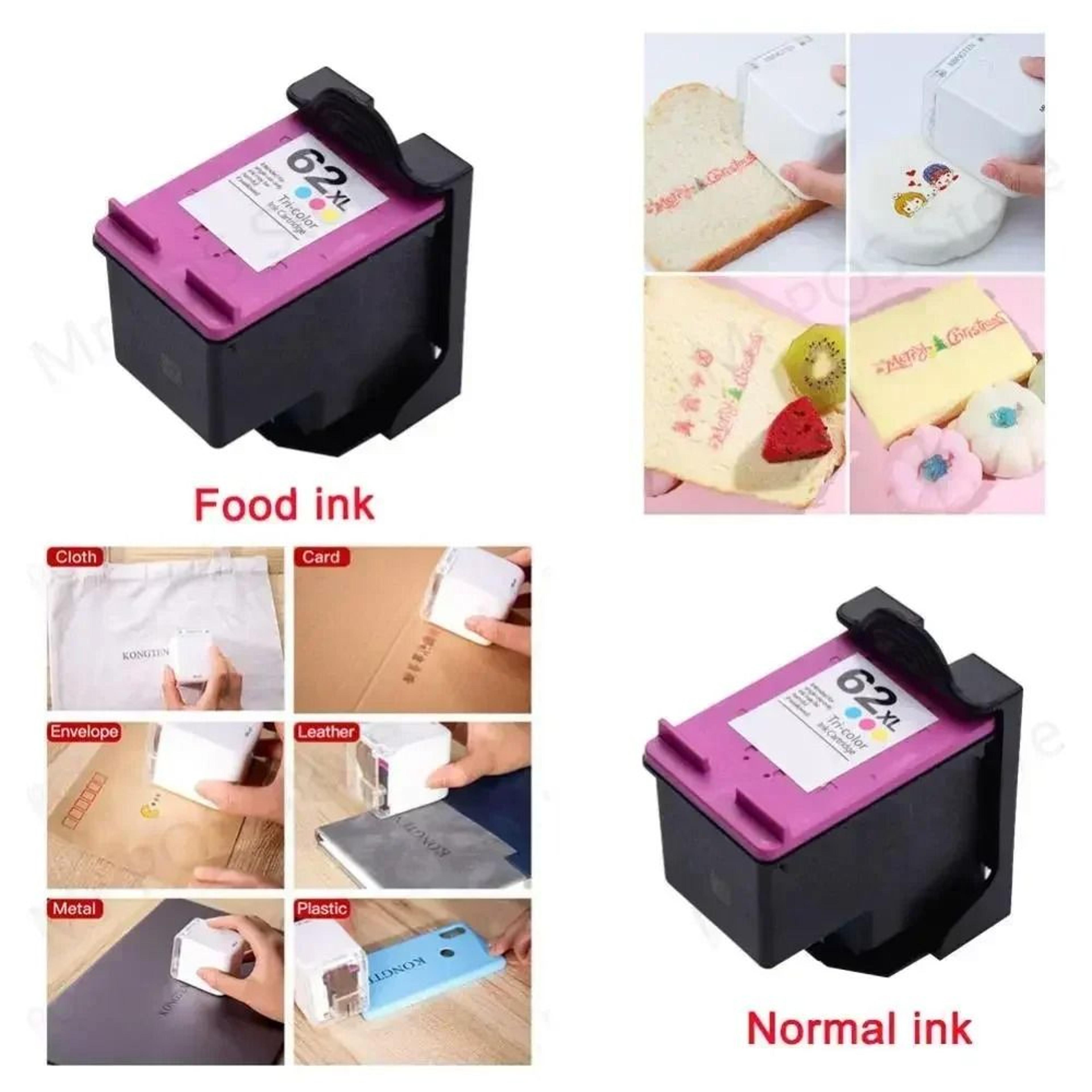 original kongten mbrush mini color printer replacement ink cartridge black & brown