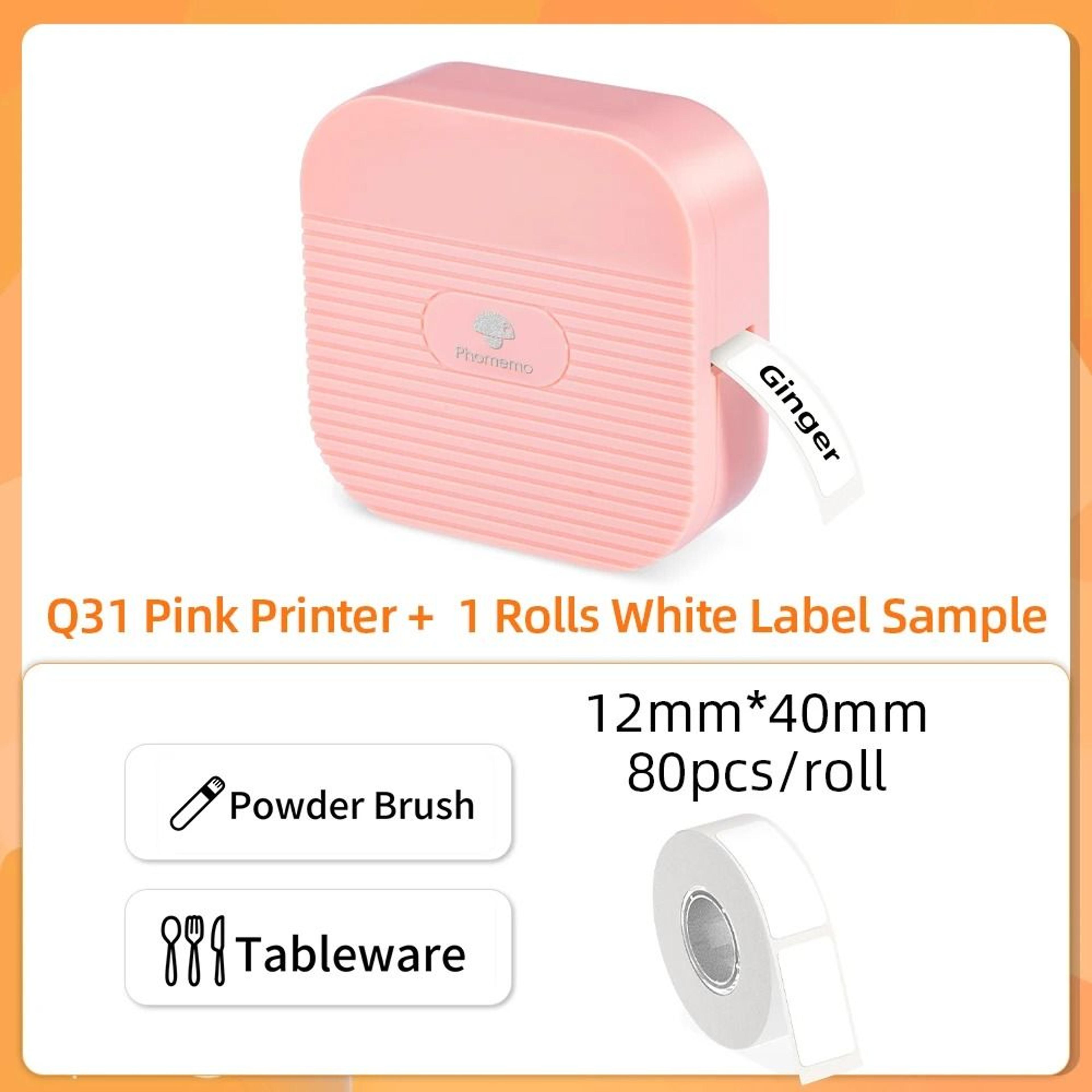 Phomemo Q30 Q31 Q30S Mini Portable Wireless Bluetooth Thermal Label Maker Sticker Machine For Home  15