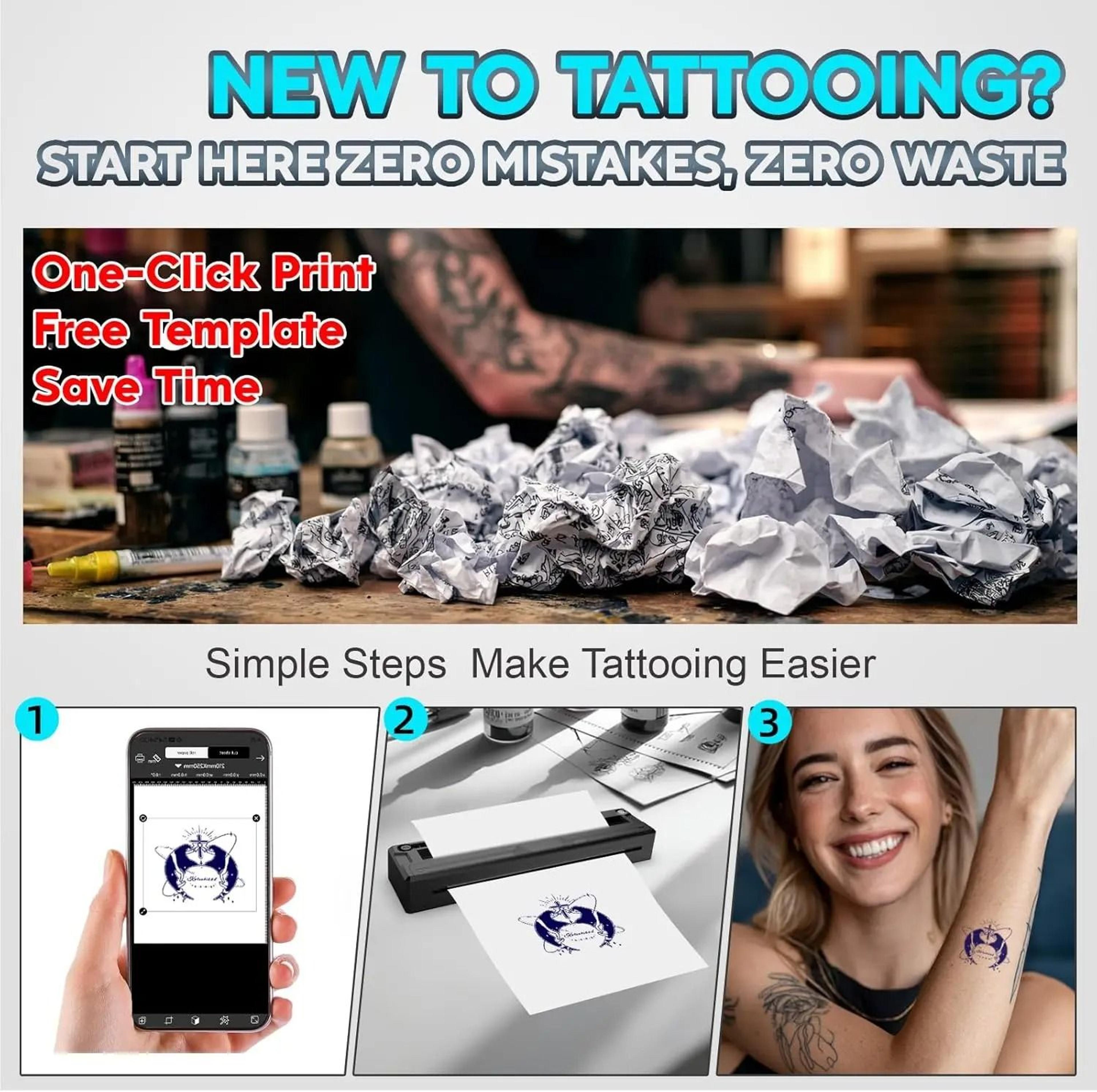 Portable Wireless Bluetooth A4 Thermal Tattoo Stencil Printer For Professional Artists  Beginners i 3