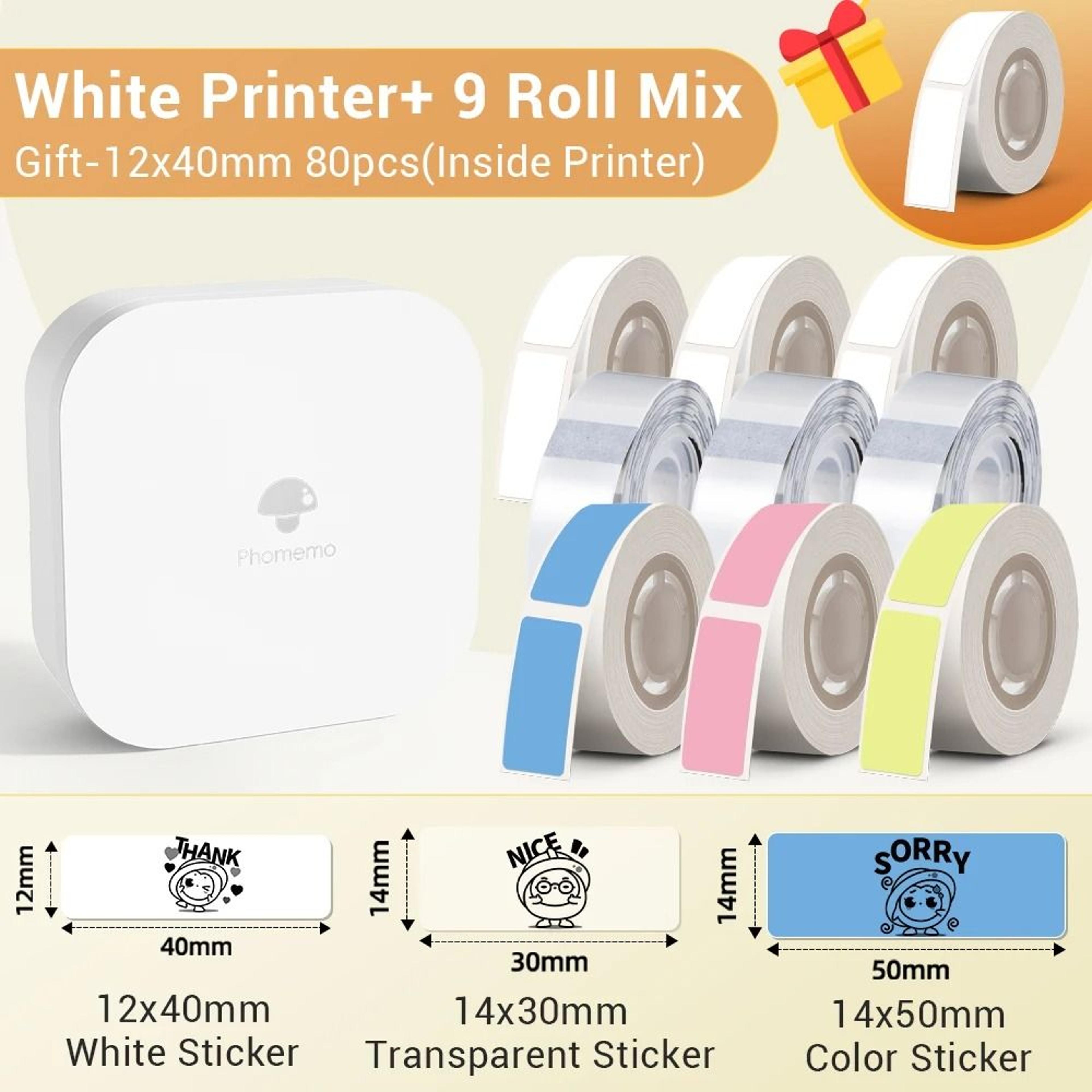 Phomemo Q30 Wireless Mini Thermal Label Maker Portable Adhesive Sticker Barcode Printer For School  19