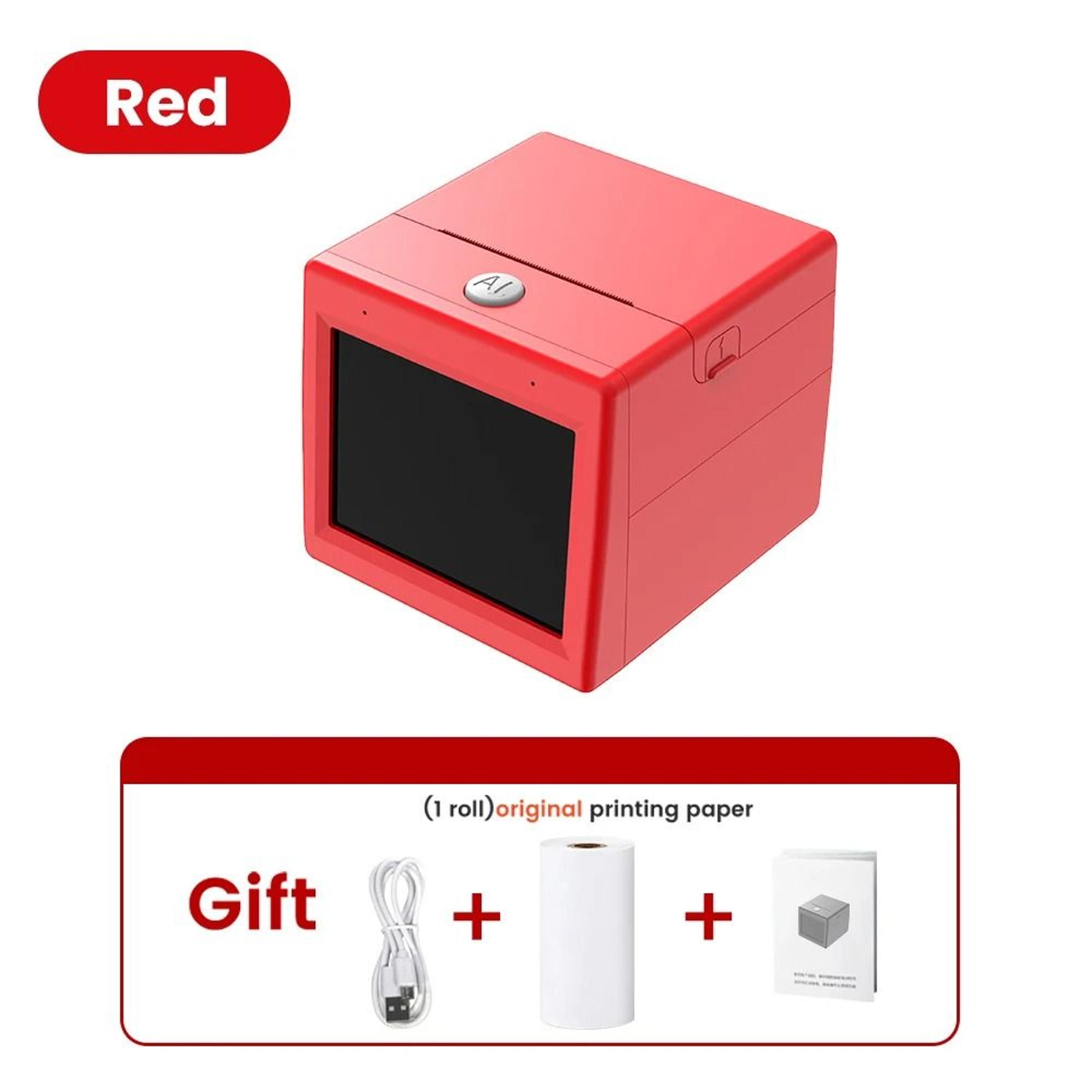 AI Magic Box Voice Control Portable HD Screen Thermal Printer Drawing  Toy Printer For Kids WiFi An 12