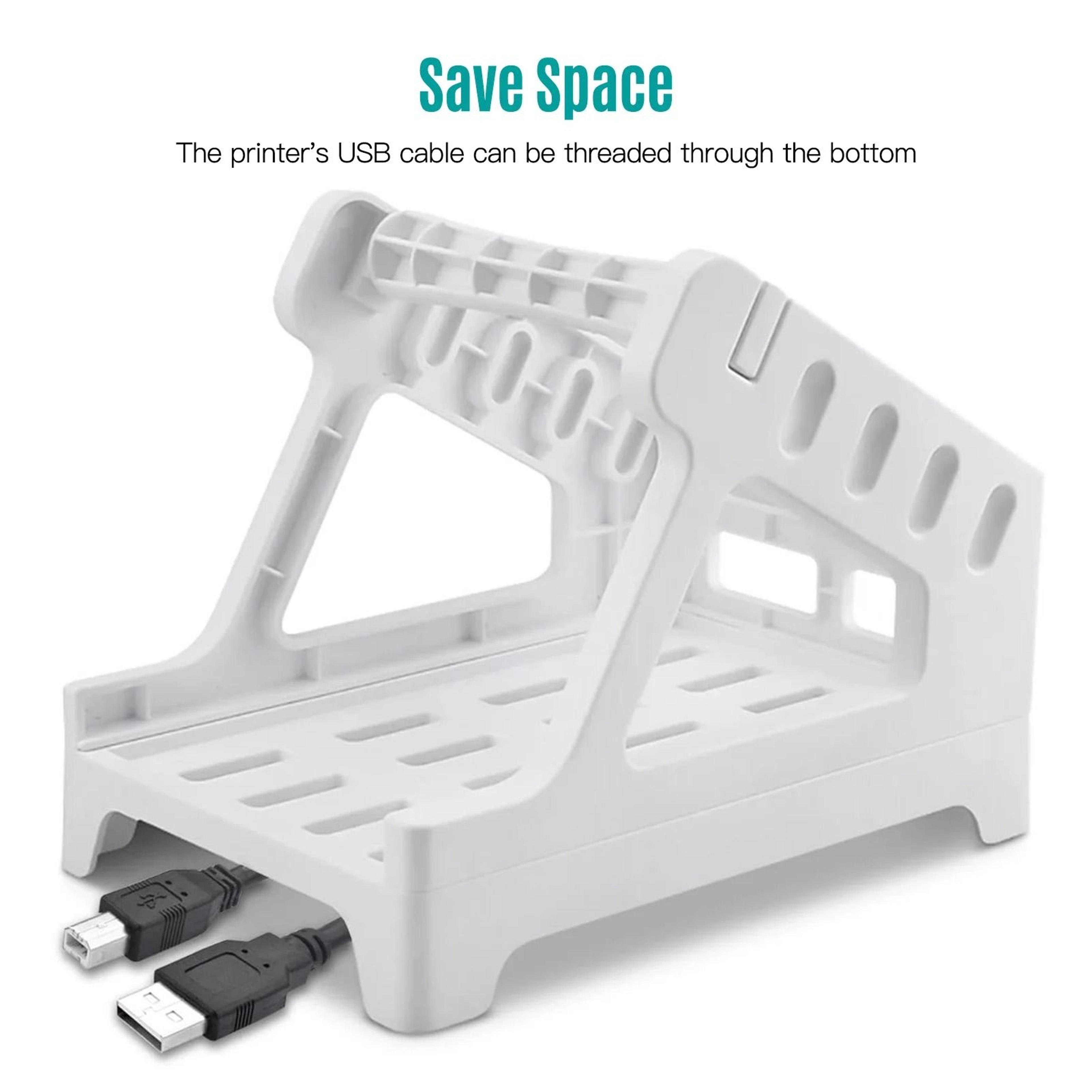 2in1 Universal Desktop Thermal Label Holder Dispenser For 4x6 Roll  Fanfold Shipping Labels 2
