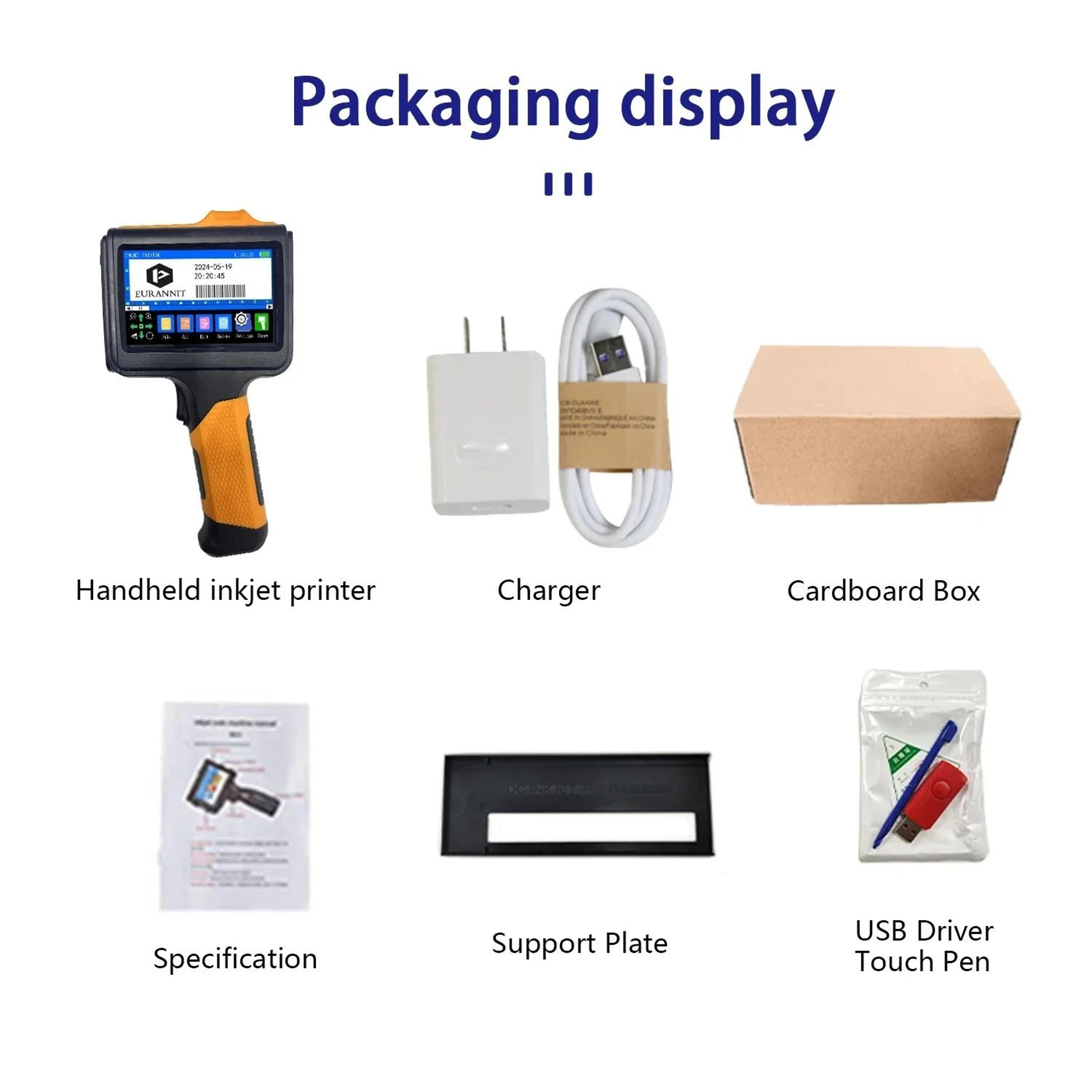 EURANNIT E19 127mm Handheld Thermal Inkjet Printer Portable Coding Machine For Expiry Date  QR Barc 5