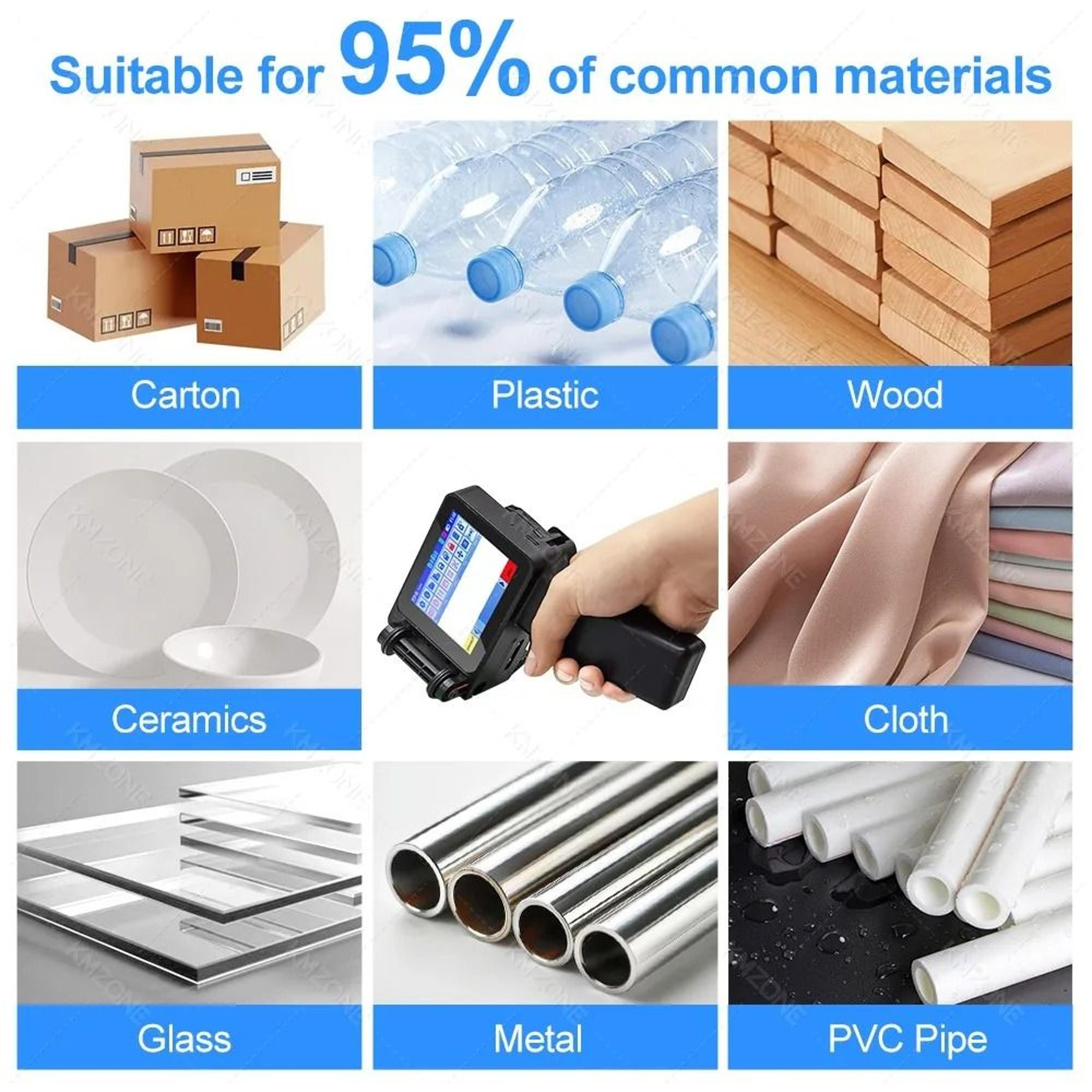Mini Handheld Inkjet Printer 127mm Expiry Date  Barcode Coding Machine With Ink Cartridge Options 4