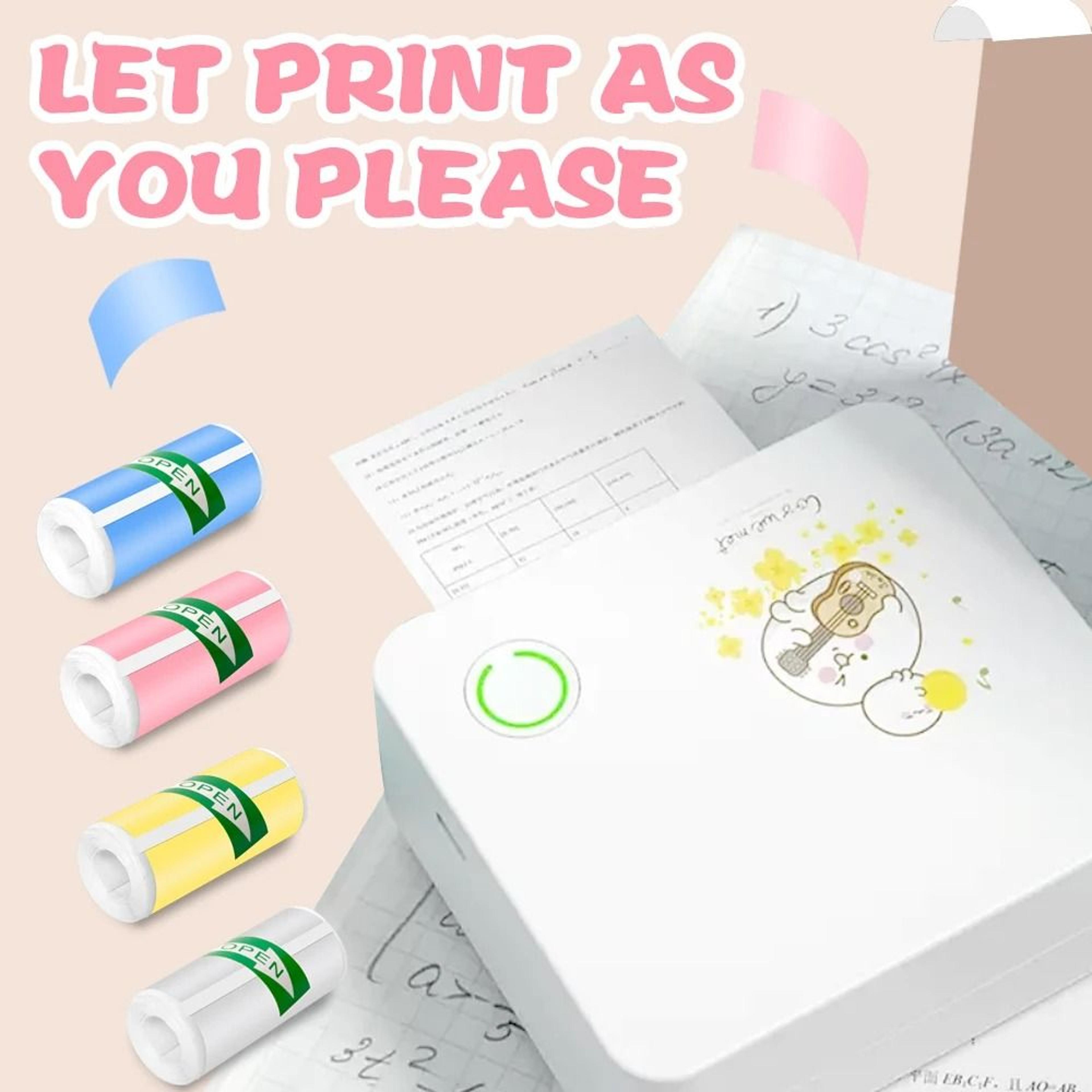 57x25mm HD Mini Thermal Paper Rolls SelfAdhesive Sticker Paper For Portable Pocket Photo Printers 2