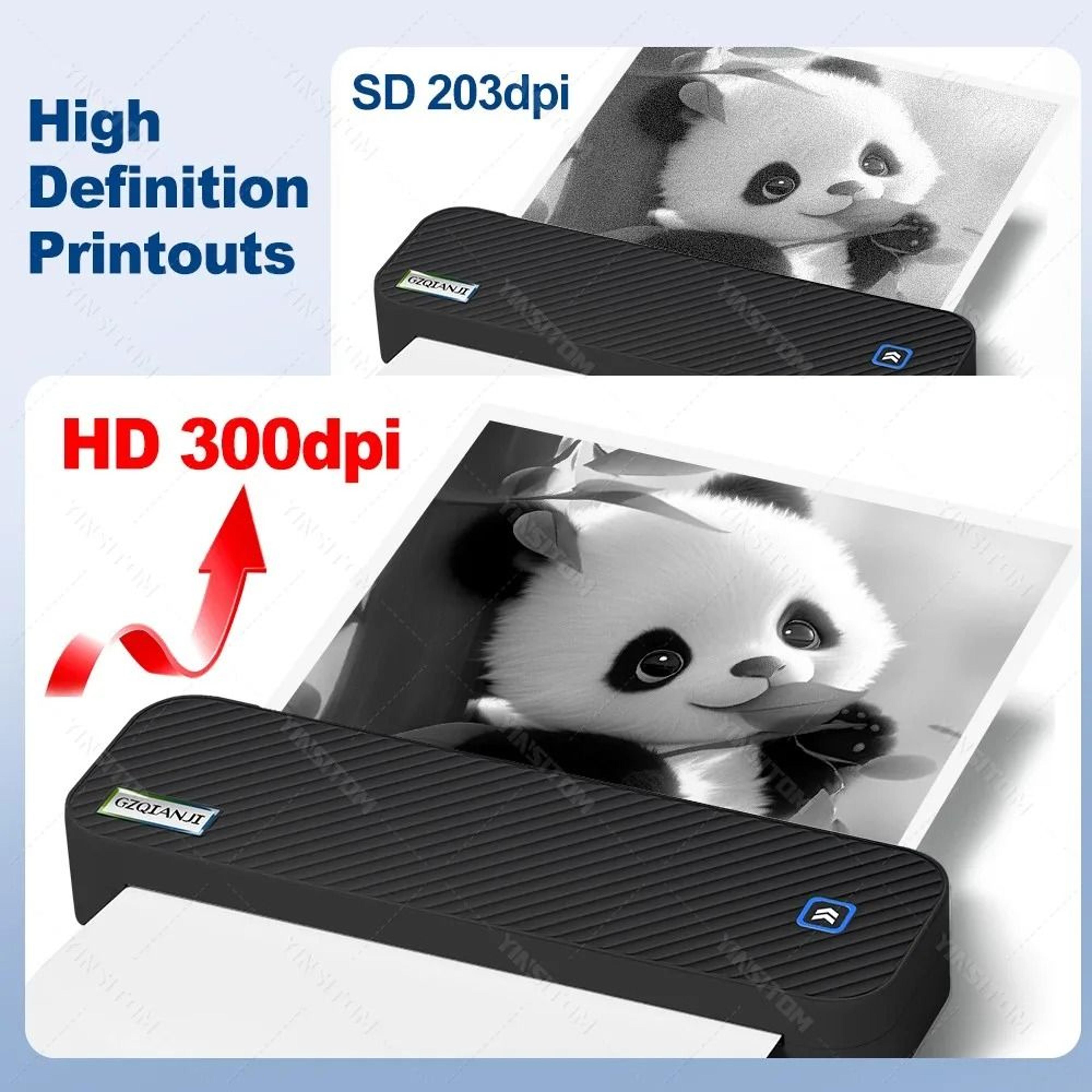 YINSITOM 300dpi Portable Thermal Printer Supporting US Letter  A4 Paper 1