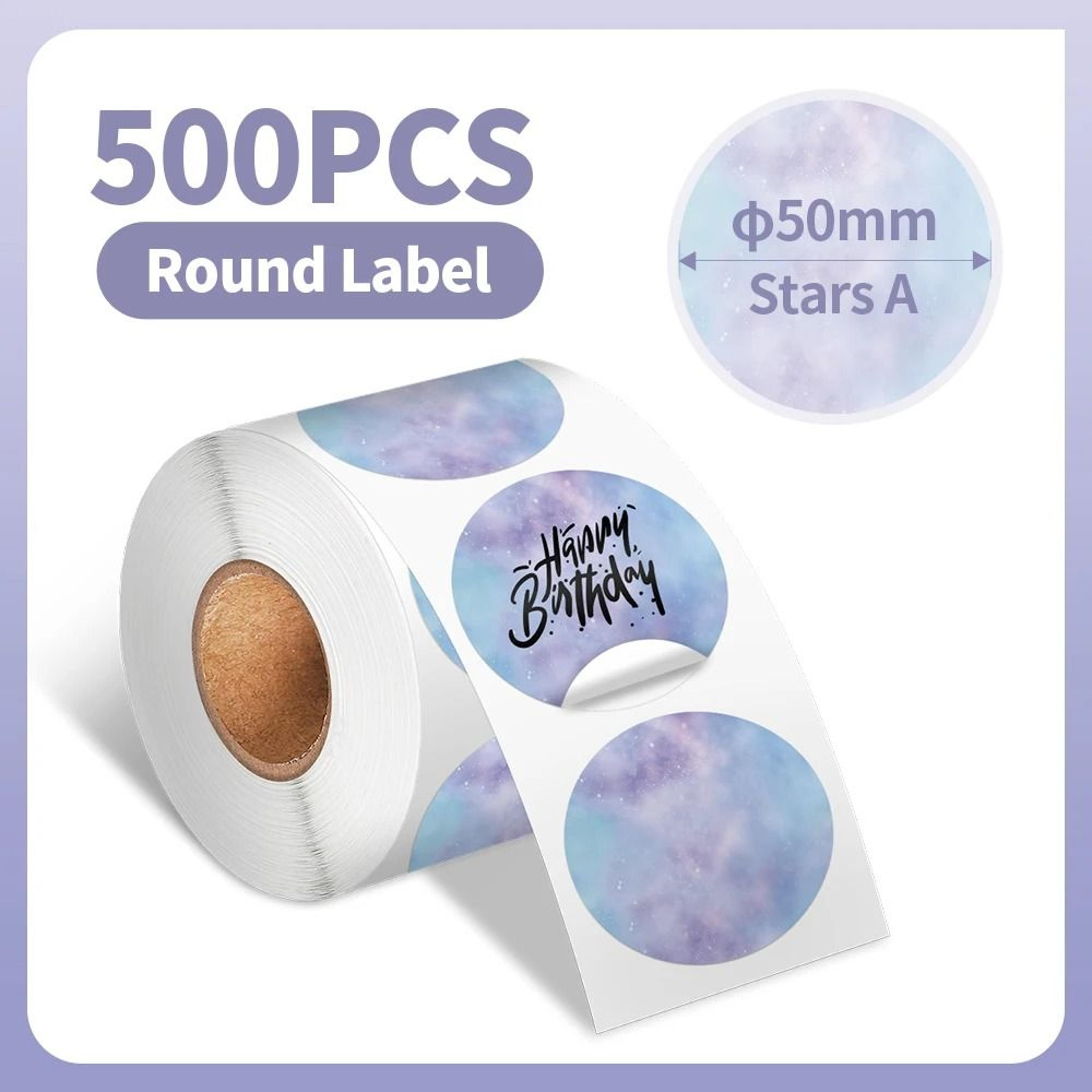 Phomemo Waterproof White Round Thermal Label Stickers For PM241 PM246S  D520 Label Printers 12
