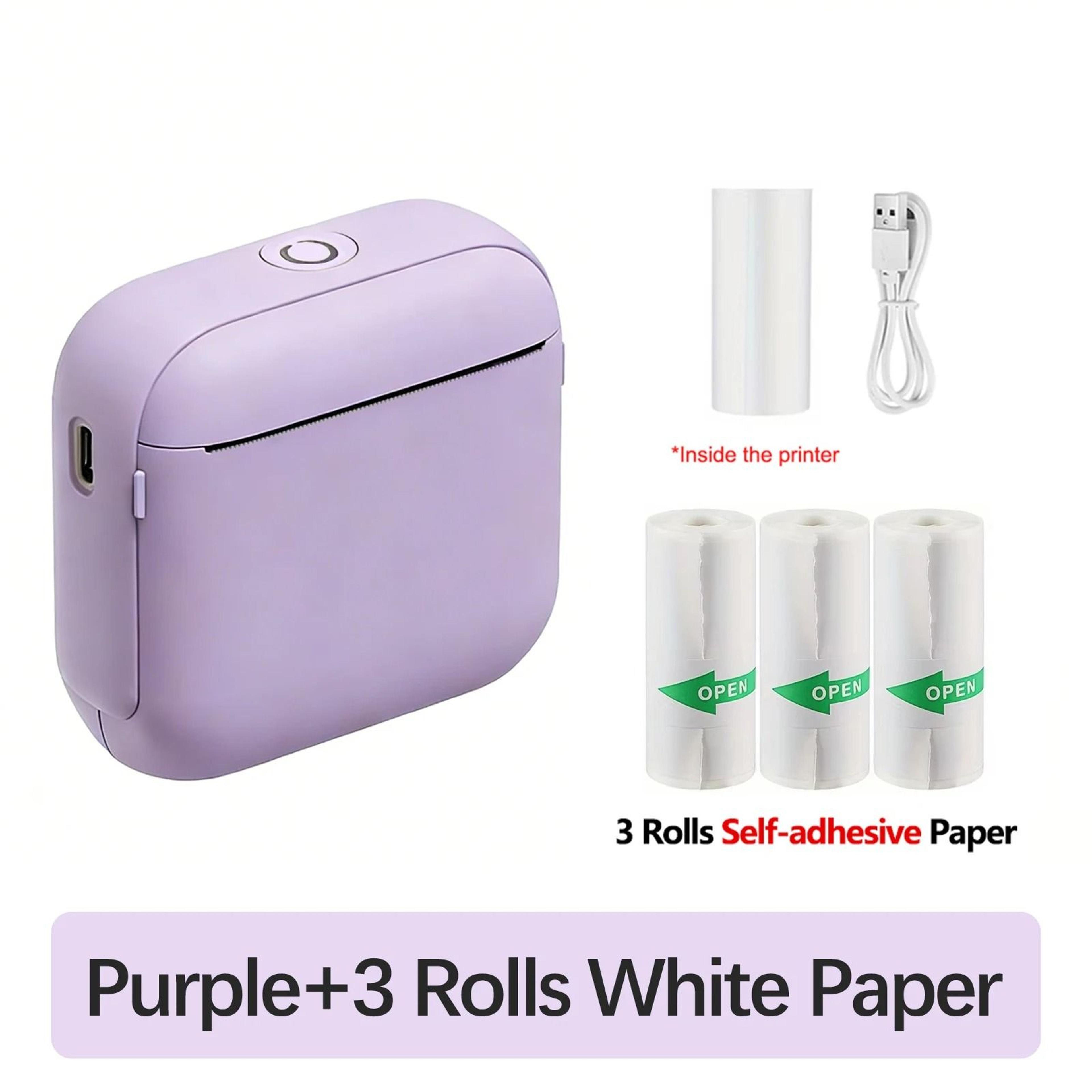 X6 Mini Portable Bluetooth Thermal Printer For Photo Journal Notes Memos  Sticker Labels 8