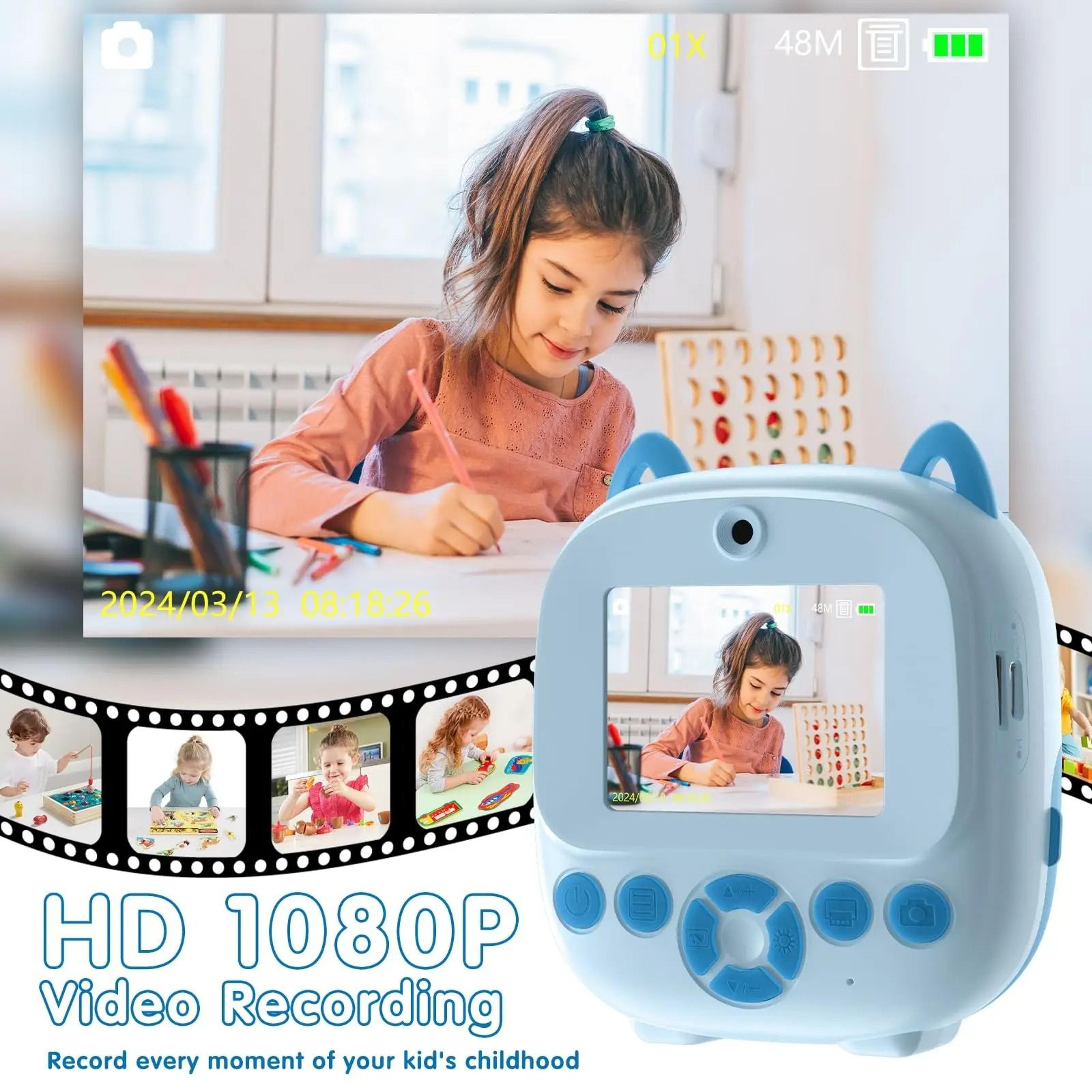 Digital Selfie Instant Print Camera With Thermal Printer  Print Paper Rolls  5 Monochrome Colors 2