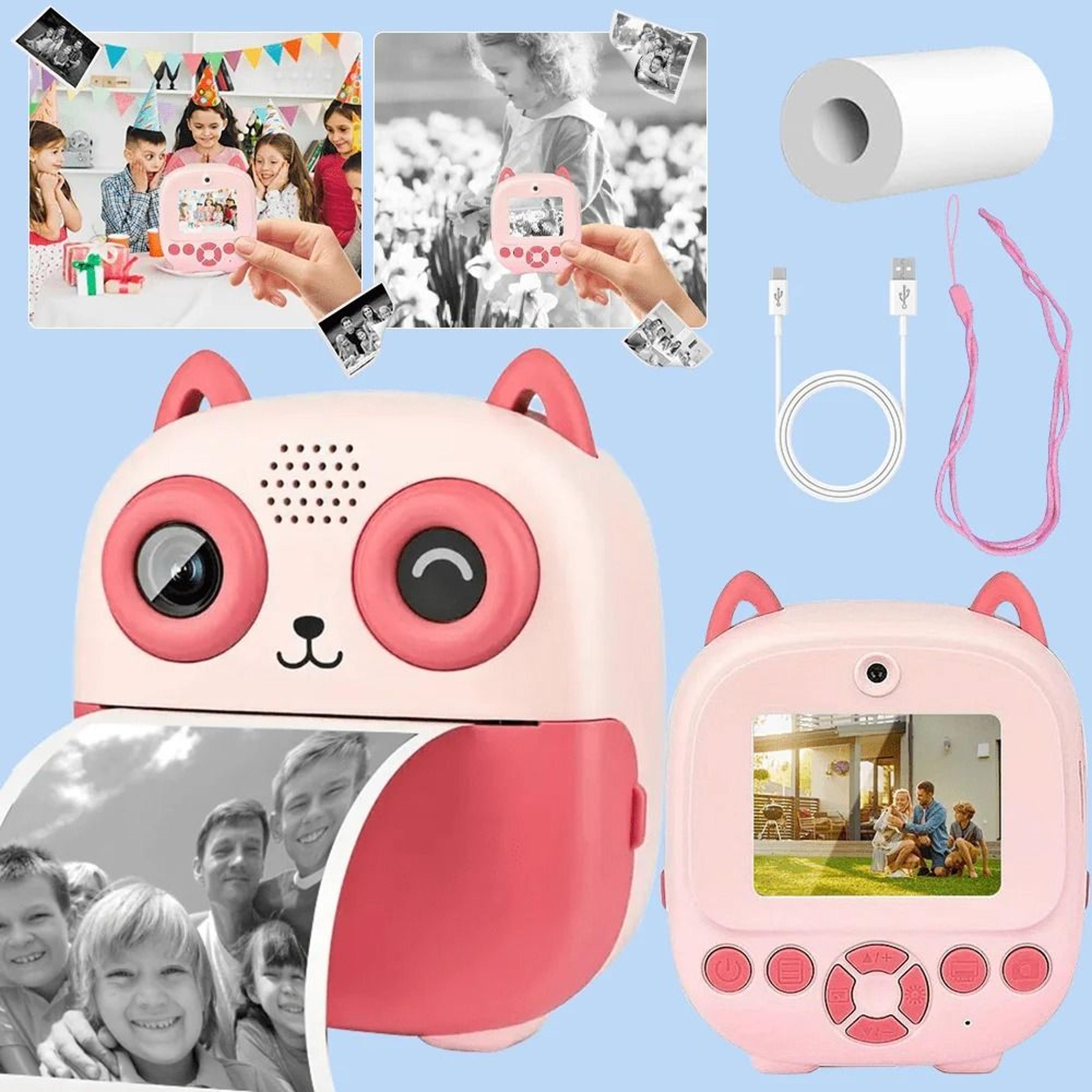Digital Selfie Instant Print Camera With Thermal Printer  Print Paper Rolls  5 Monochrome Colors 7