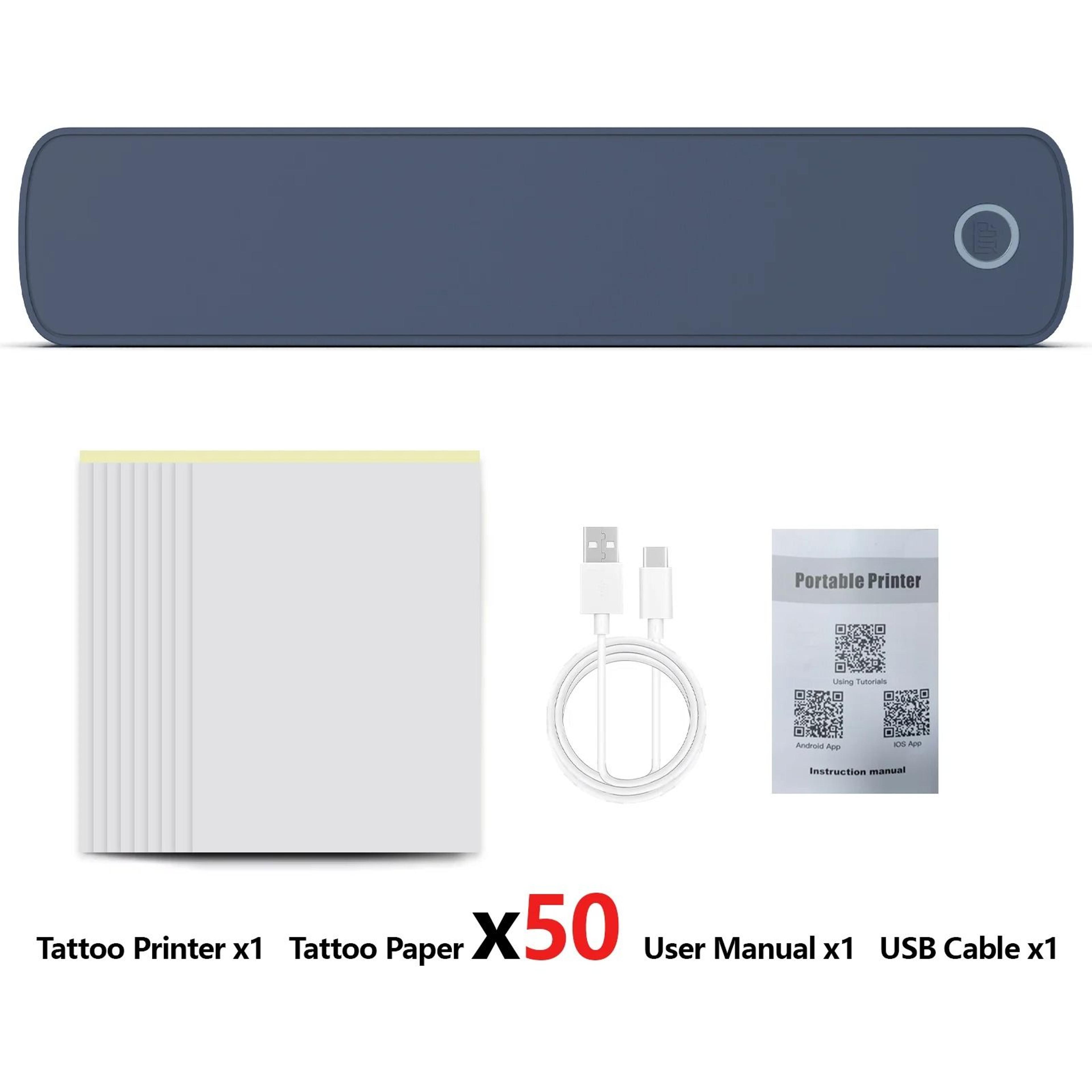 A4 Portable Wireless Mobile Thermal Printer Supporting US Letter 85x11 Inch  A4 Thermal Paper 14