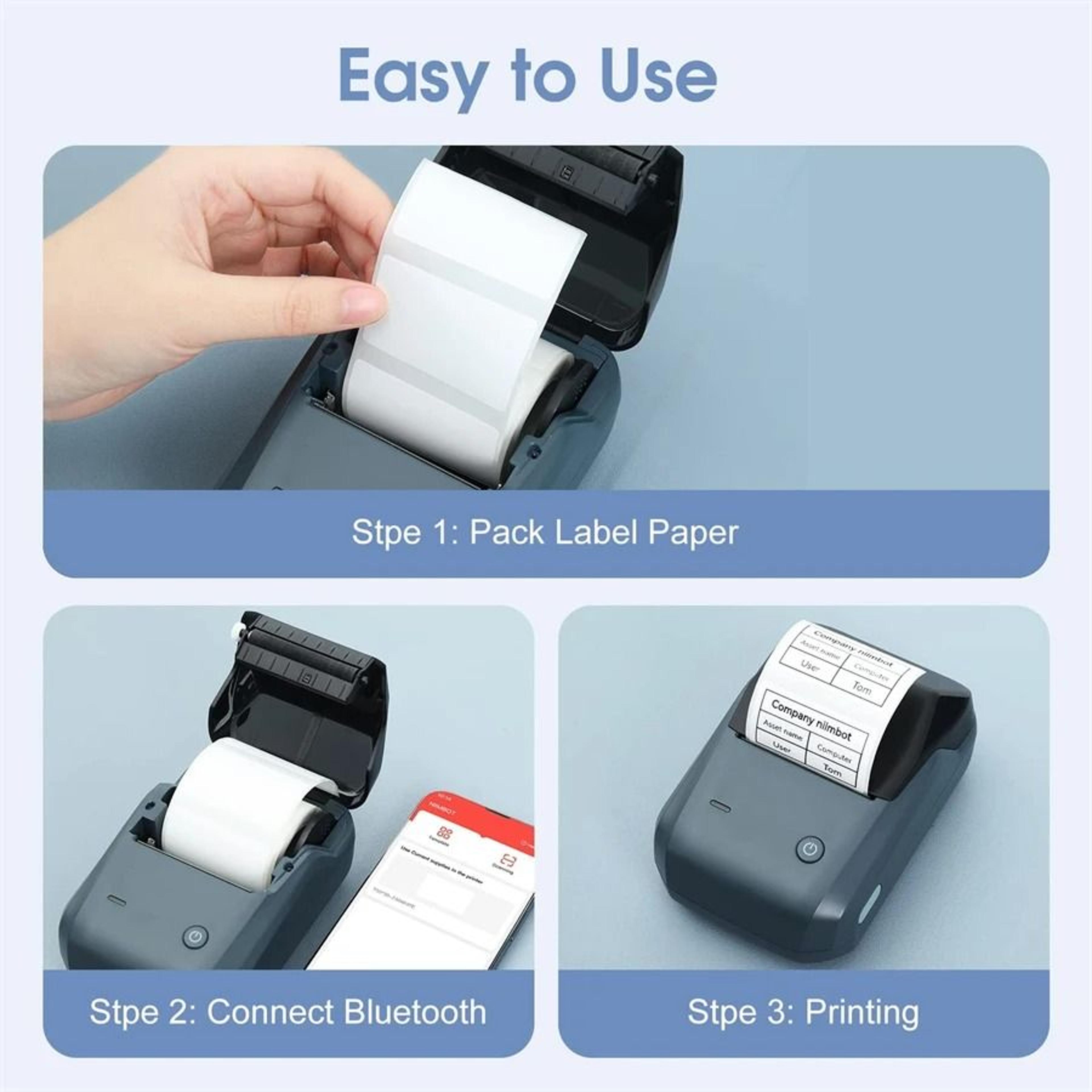 Niimbot B1 Mini Portable Thermal Label Printer Bluetooth SelfAdhesive Sticker Maker Pocket Labeling 4