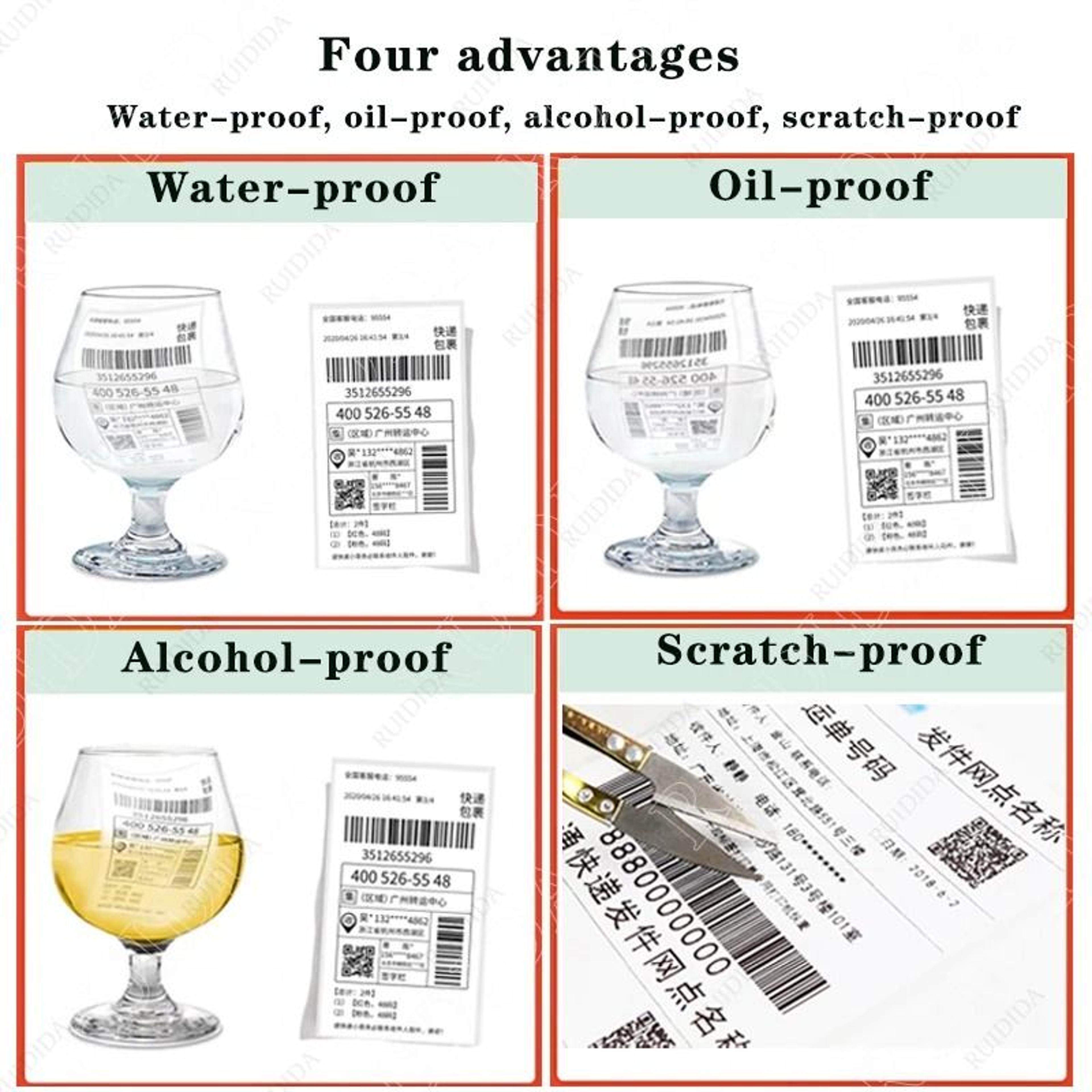 Direct Thermal Shipping Label Paper Folded Adhesive Stickers 100x100mm 100x150mm 4x6 76x130mm For T 2
