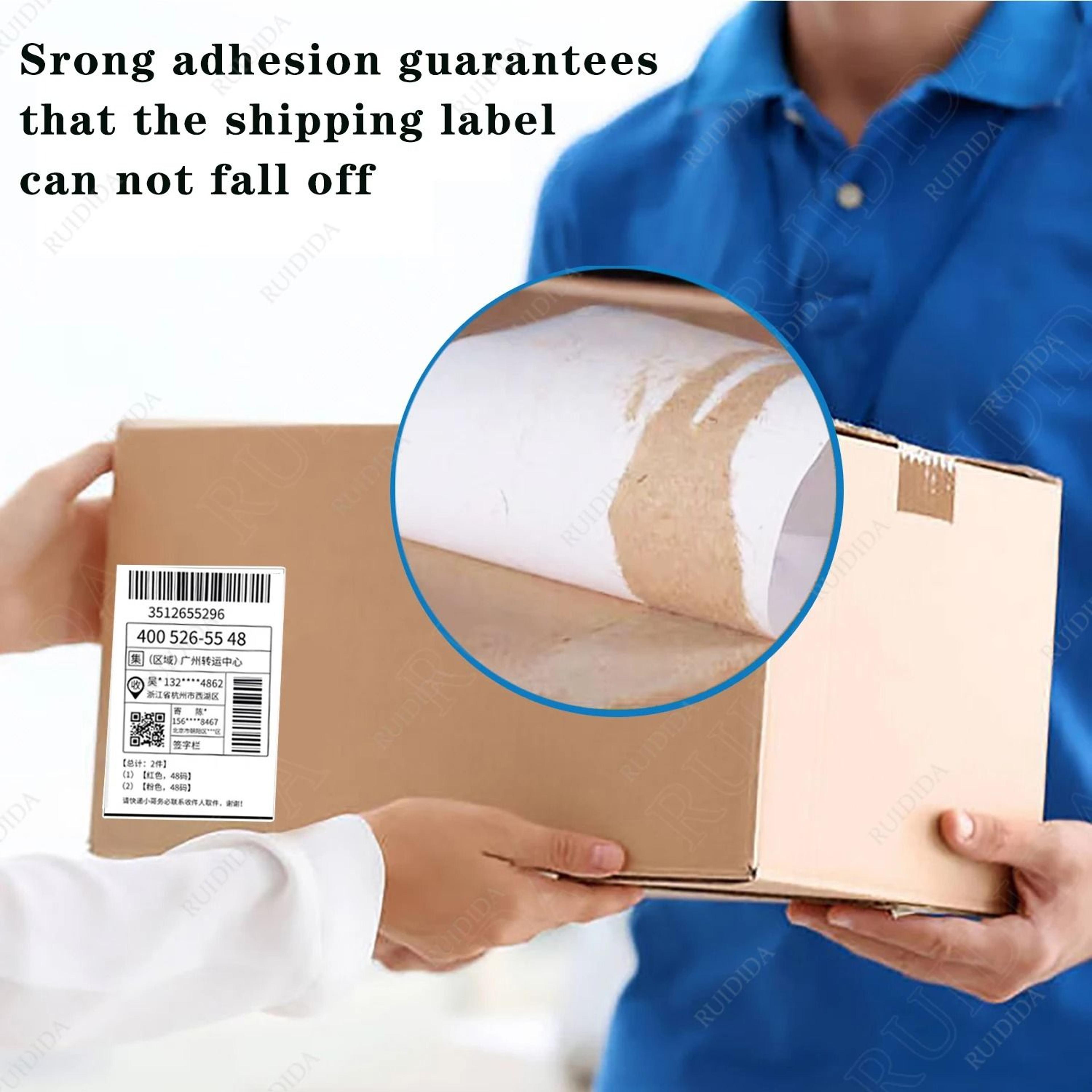 Direct Thermal Shipping Label Paper Folded Adhesive Stickers 100x100mm 100x150mm 4x6 76x130mm For T 3