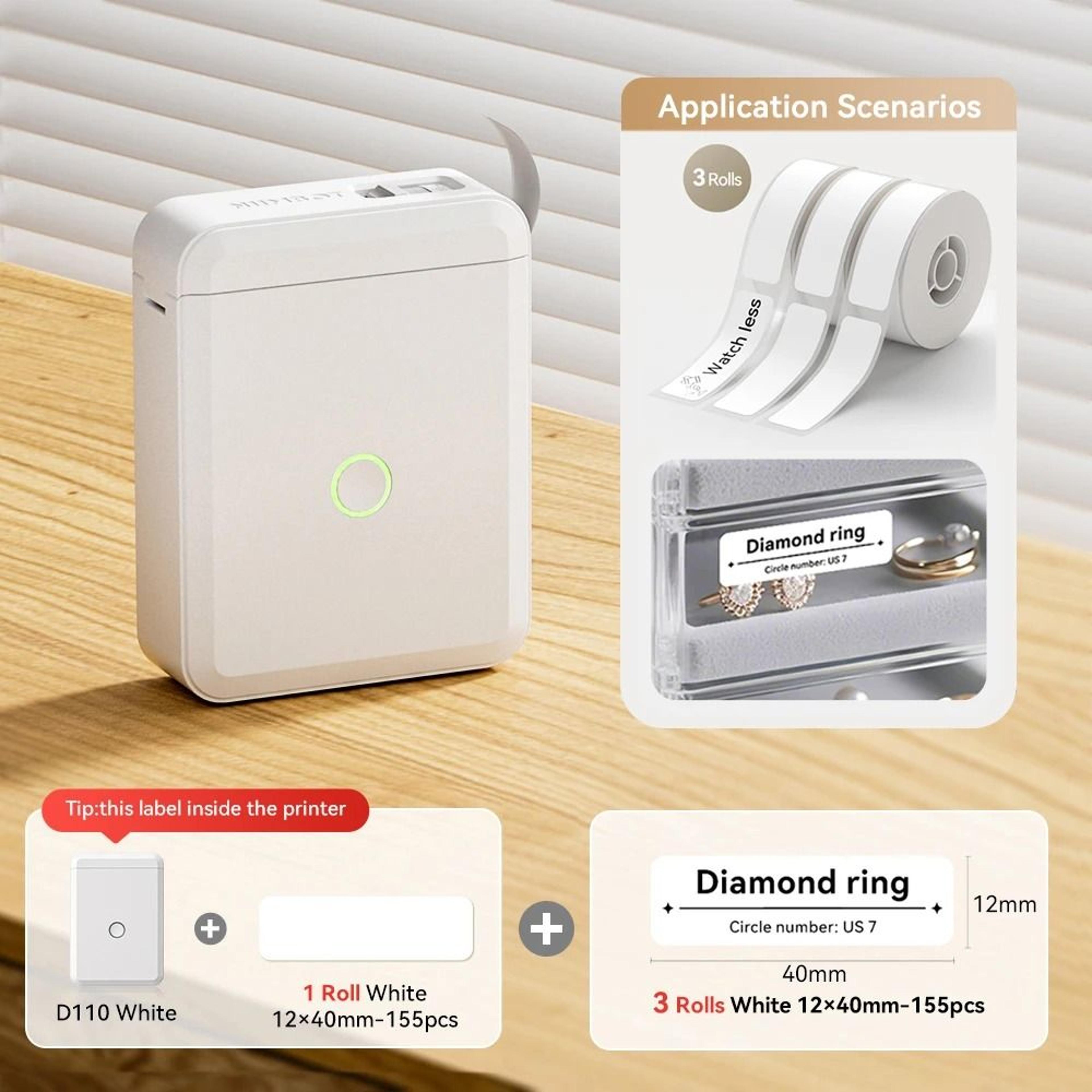 Niimbot D110  D11 Mini Thermal Label Printer Portable Wireless Sticker Machine For Home  Office 13