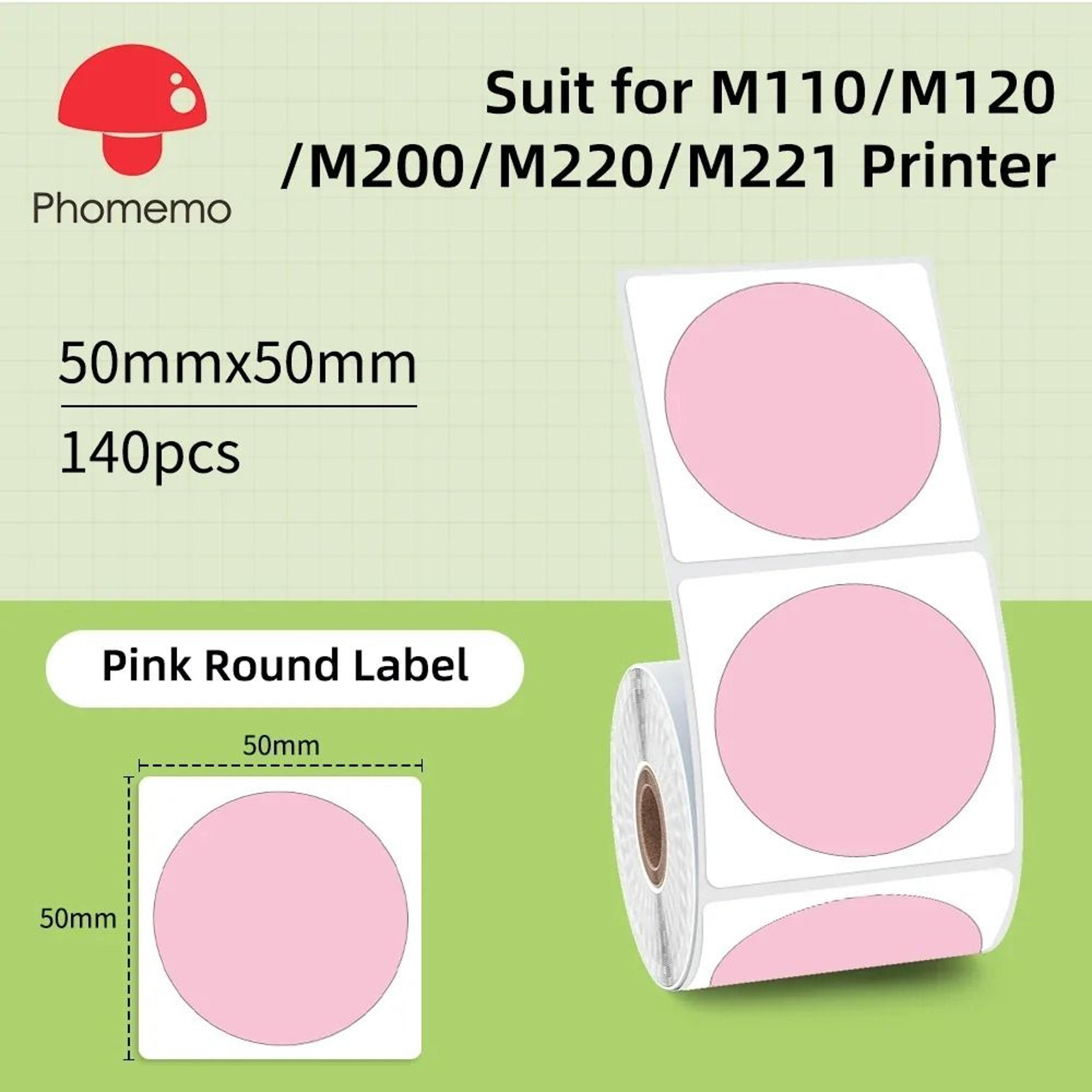 Direct Thermal Label Stickers For Phomemo M110 M220 M221  M120 Mini Portable Printers 2050mm 11