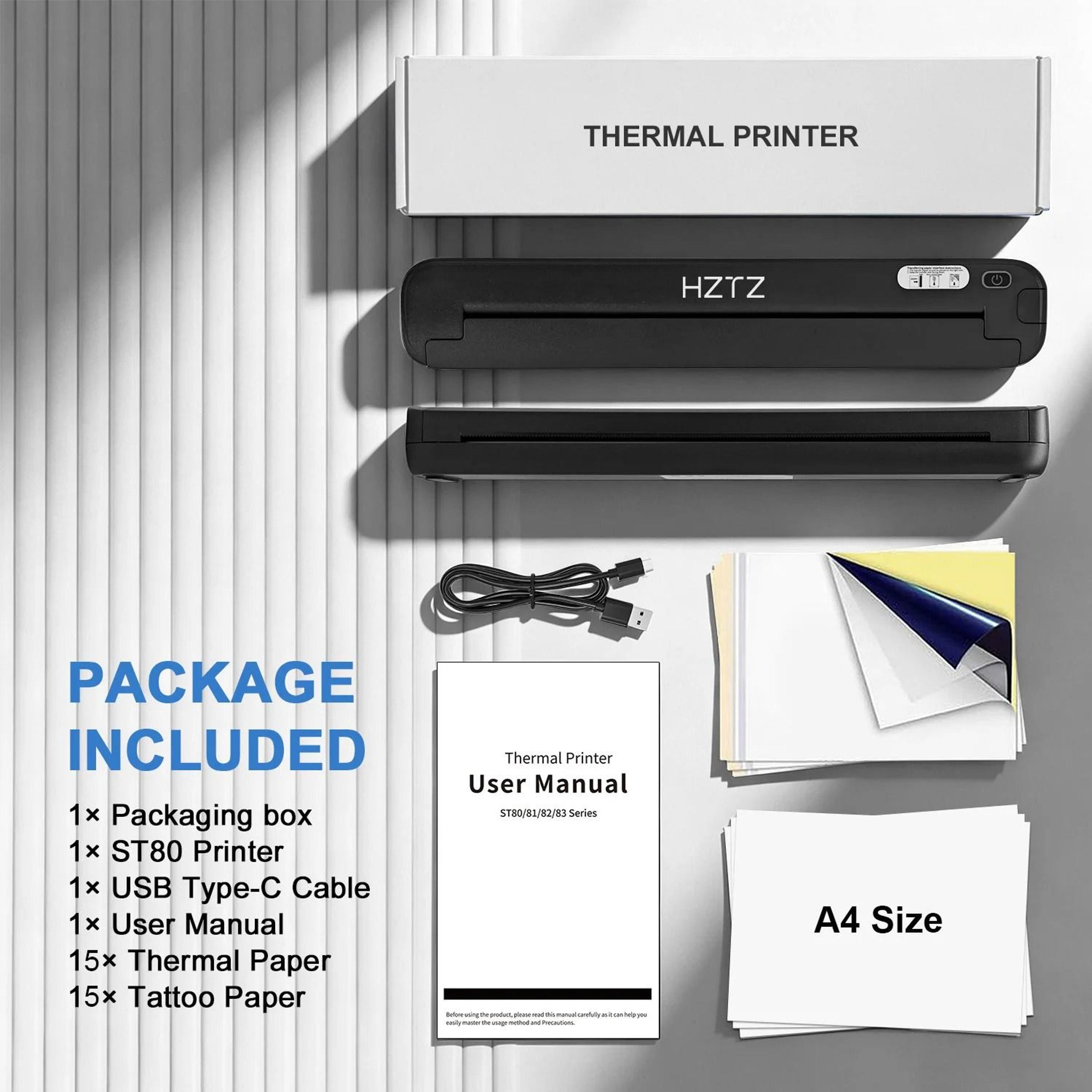 Wireless Bluetooth Thermal Tattoo Stencil Printer 455g Portable Transfer Machine With 15 Transfer P 6