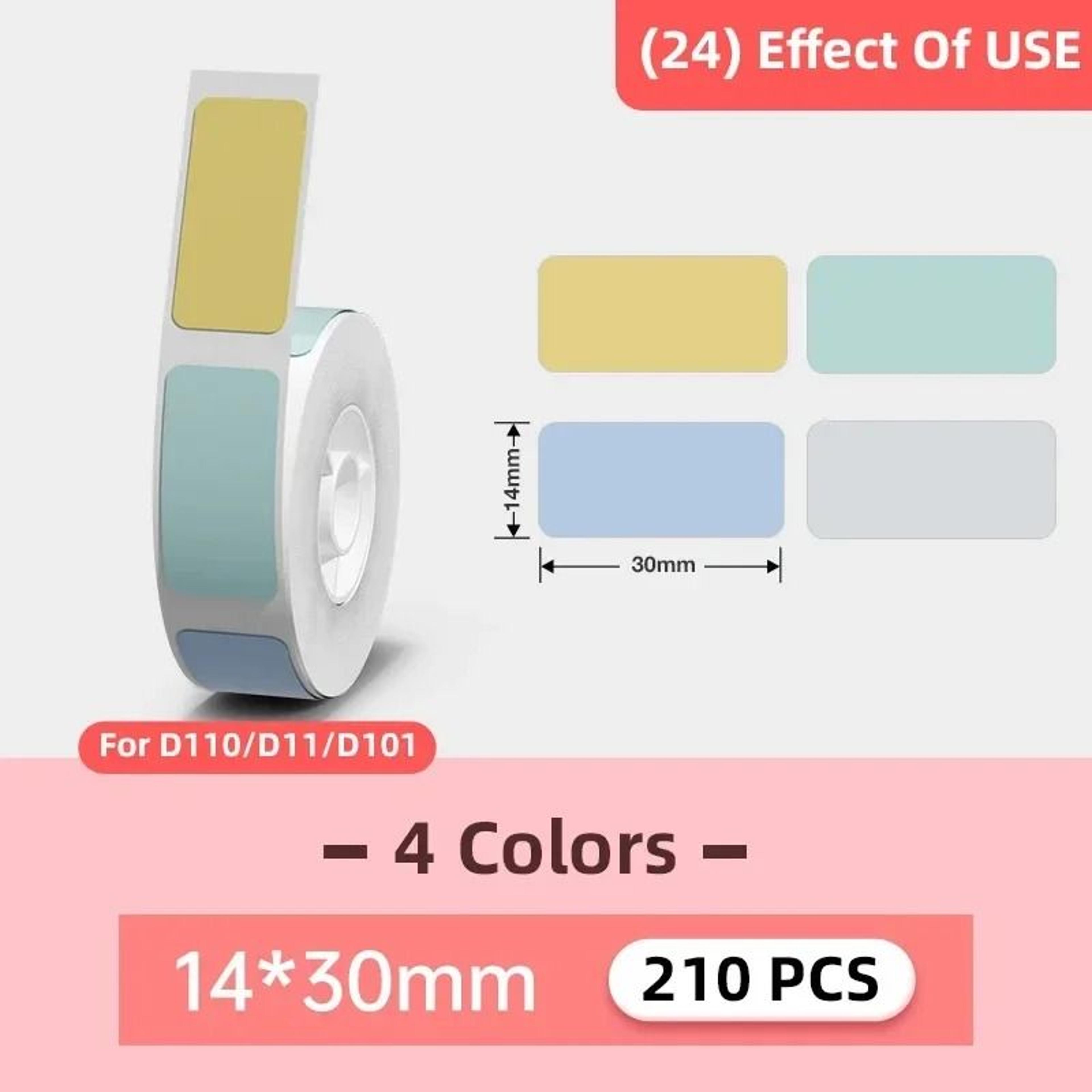 Niimbot D11 D101  D110 Thermal SelfAdhesive Waterproof Label Rolls Cable Color  Round Stickers 6