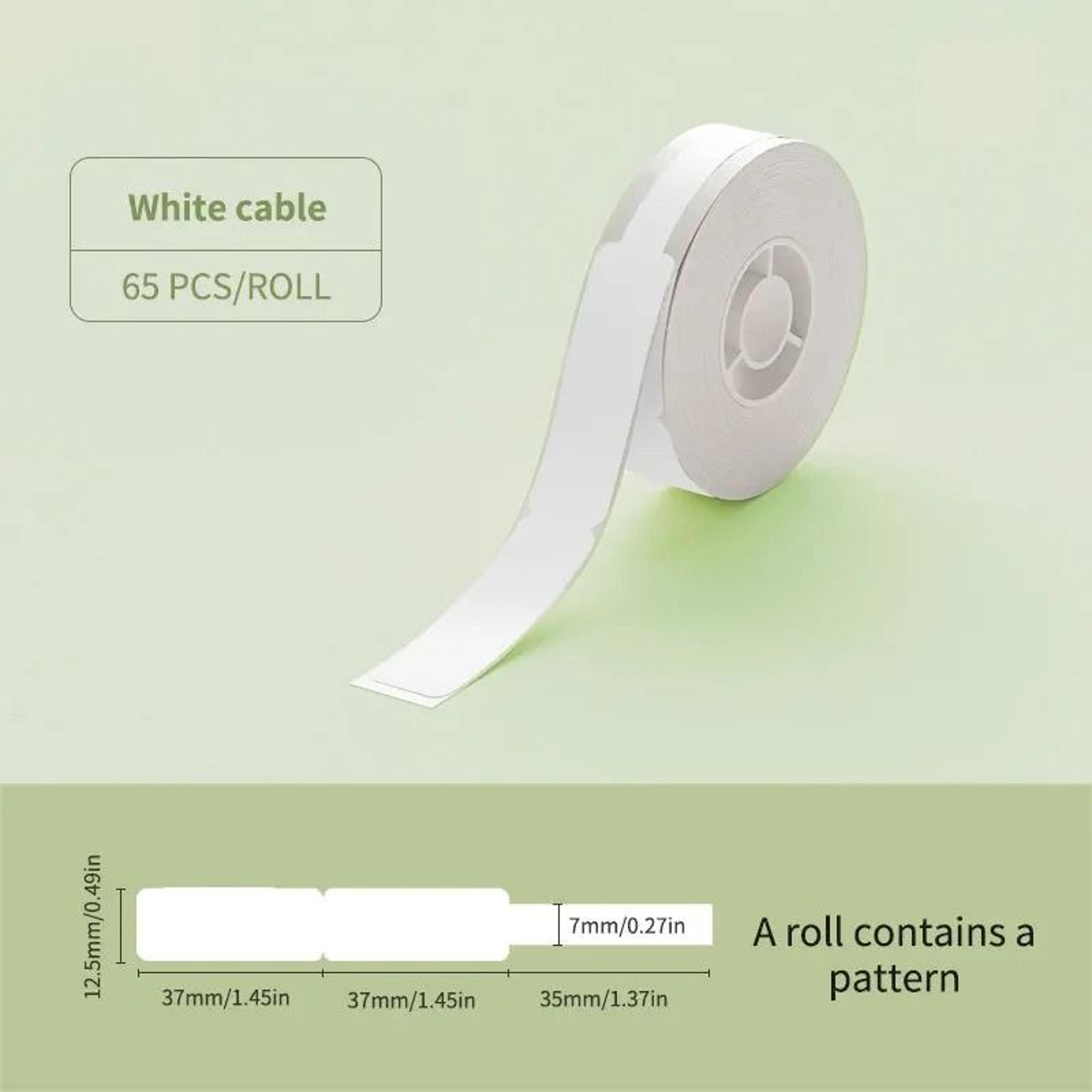 Niimbot D11 D101  D110 Thermal SelfAdhesive Waterproof Label Rolls Cable Color  Round Stickers 10